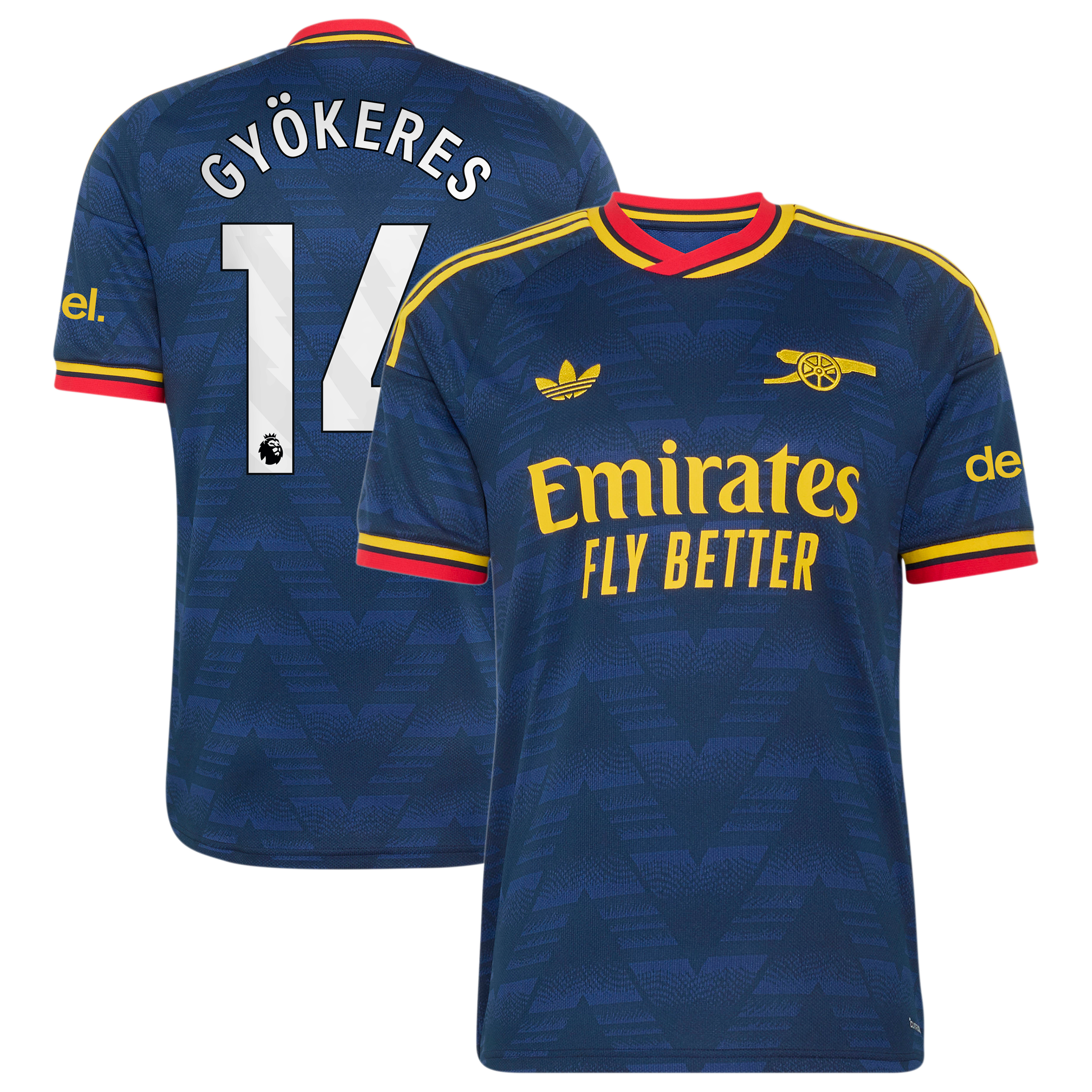 Arsenal adidas Away Shirt 2026-27 with Gyökeres 14 printing
