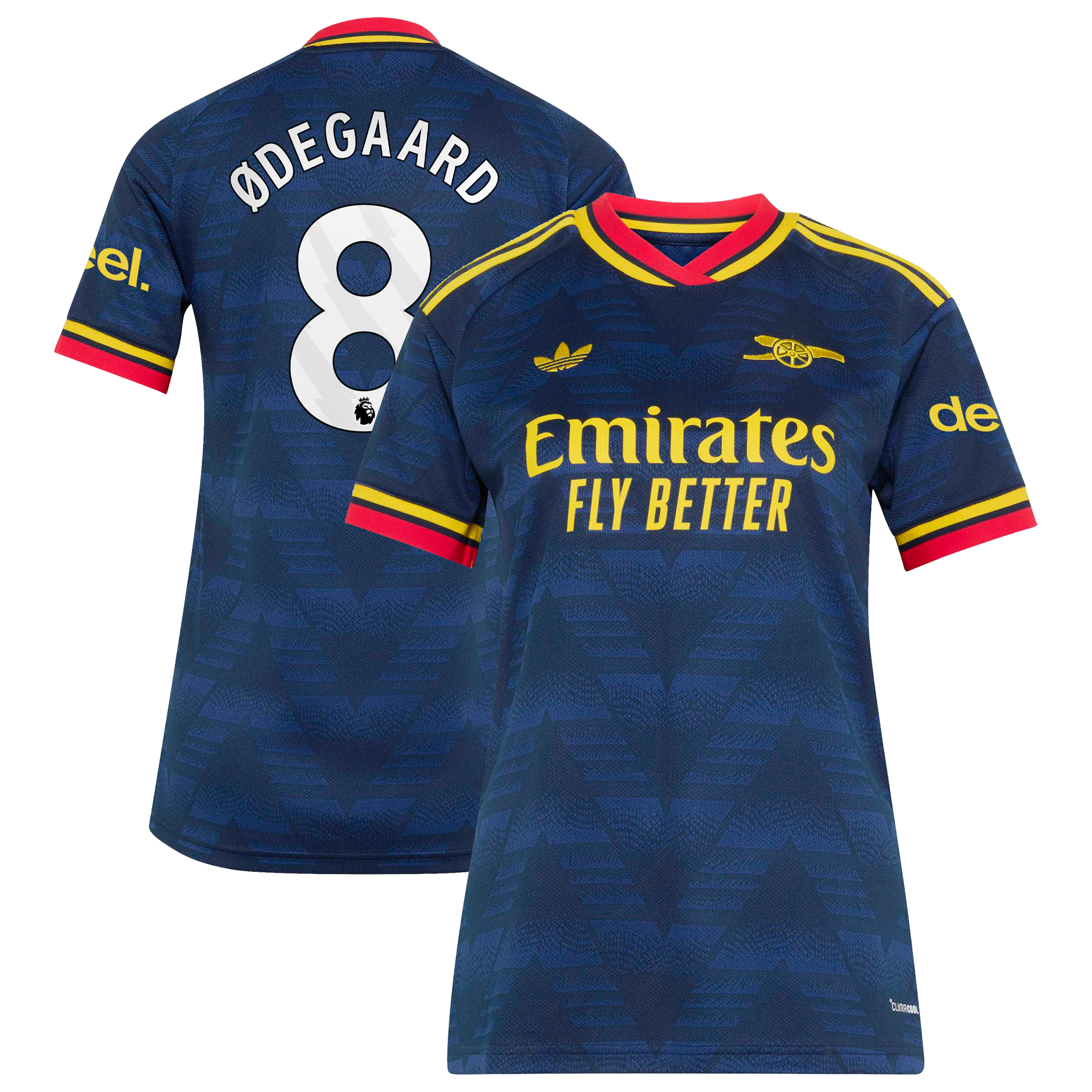 Arsenal adidas Away Shirt 2026-27 - Womens with Ødegaard 8 printing