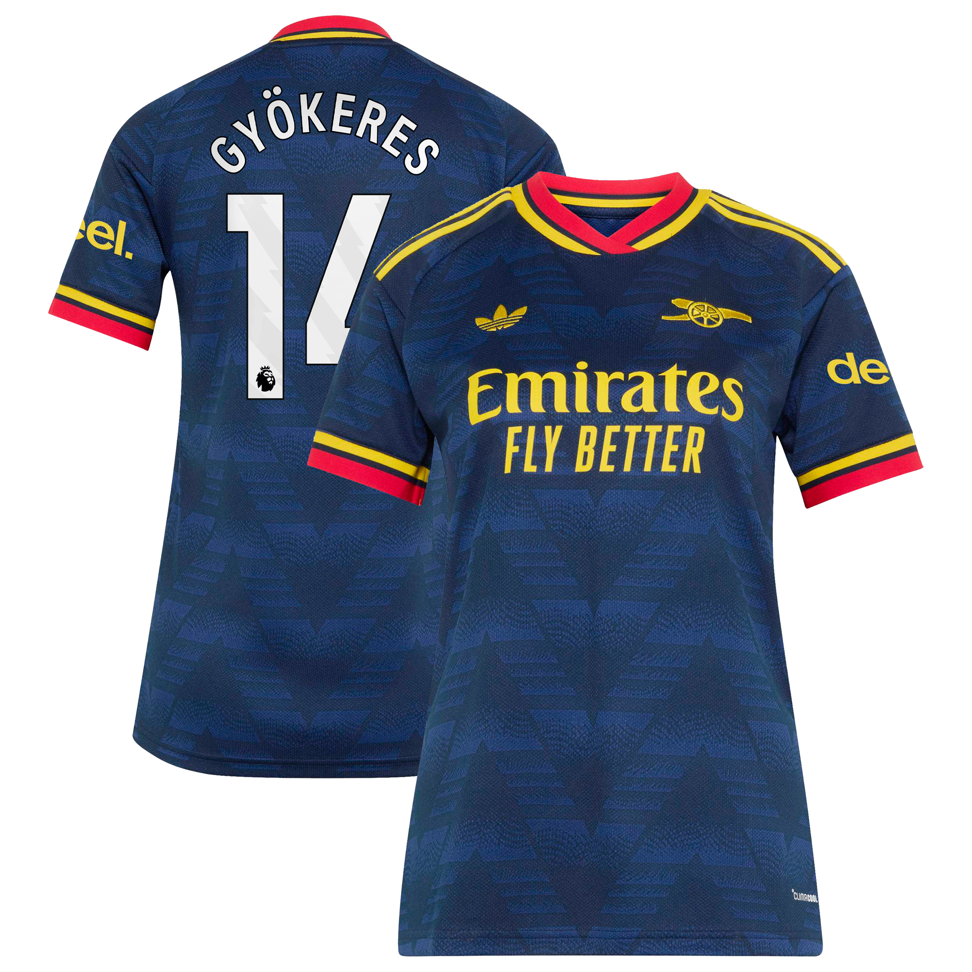 Arsenal adidas Away Shirt 2026-27 - Womens with Gyökeres 14 printing