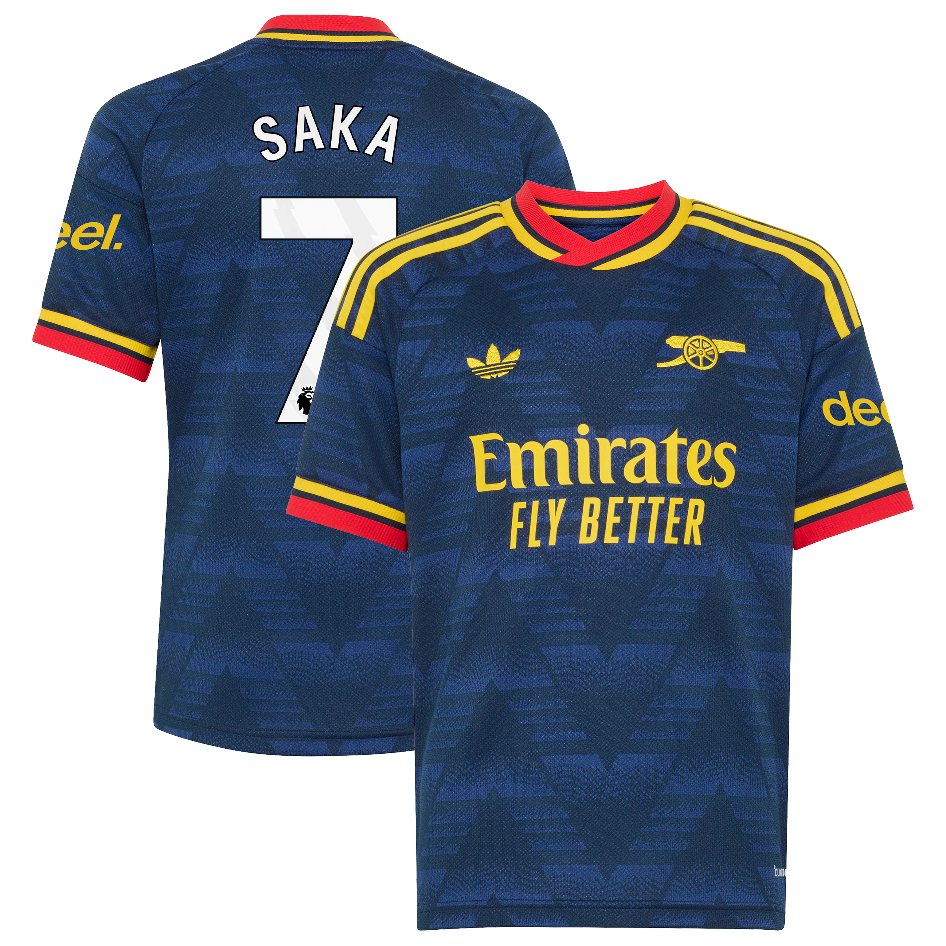 Arsenal adidas Away Shirt 2026-27 - Kids with Saka 7 printing