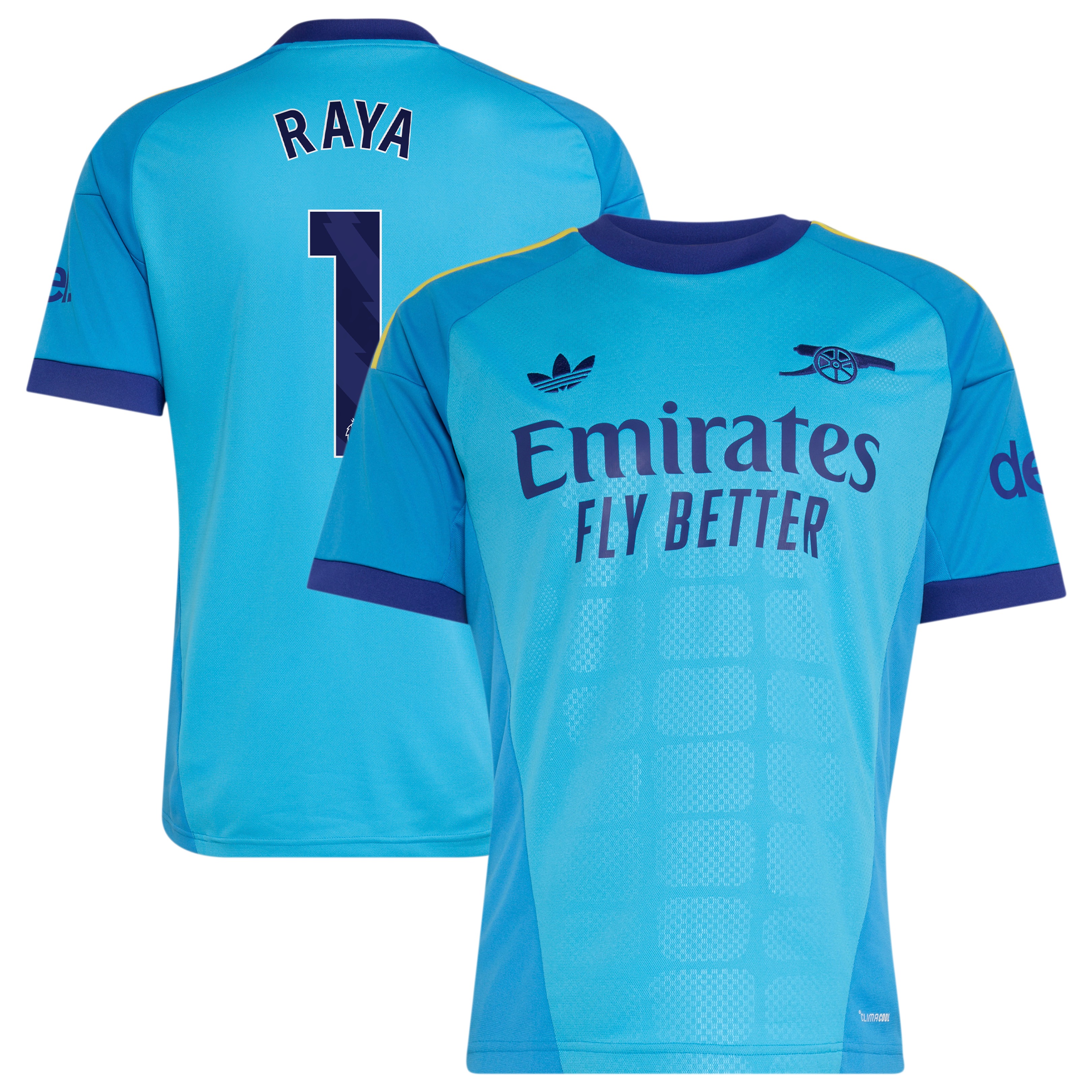 Arsenal adidas Away Goalkeeper Shirt 2026-27 with Raya 1 printing