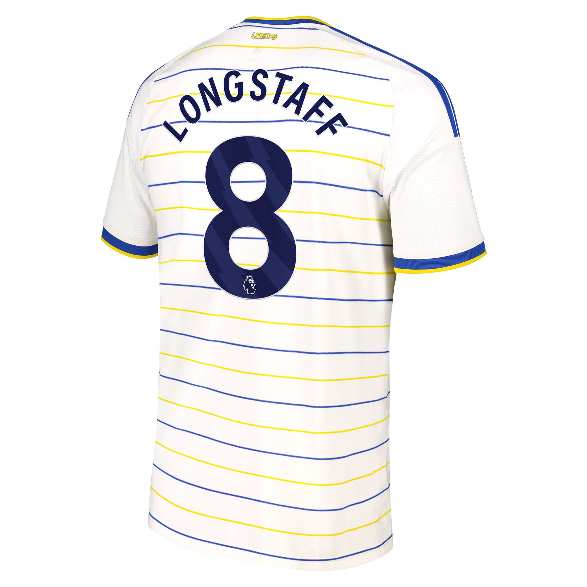Leeds United adidas Home Shirt 2026-27 with Longstaff 8 printing, , rebel_hi-res