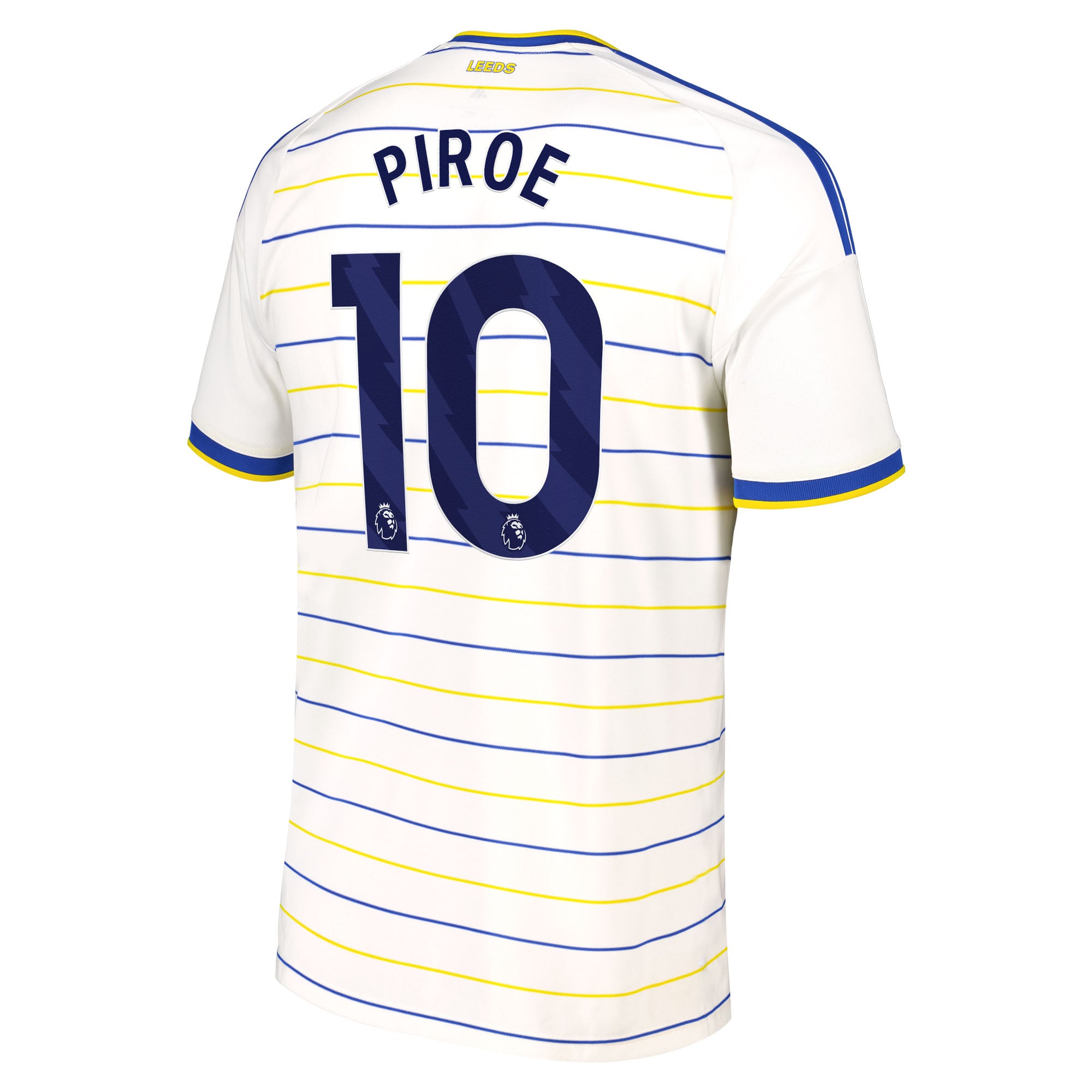 Leeds United adidas Home Shirt 2026-27 with Piroe 10 printing, , rebel_hi-res
