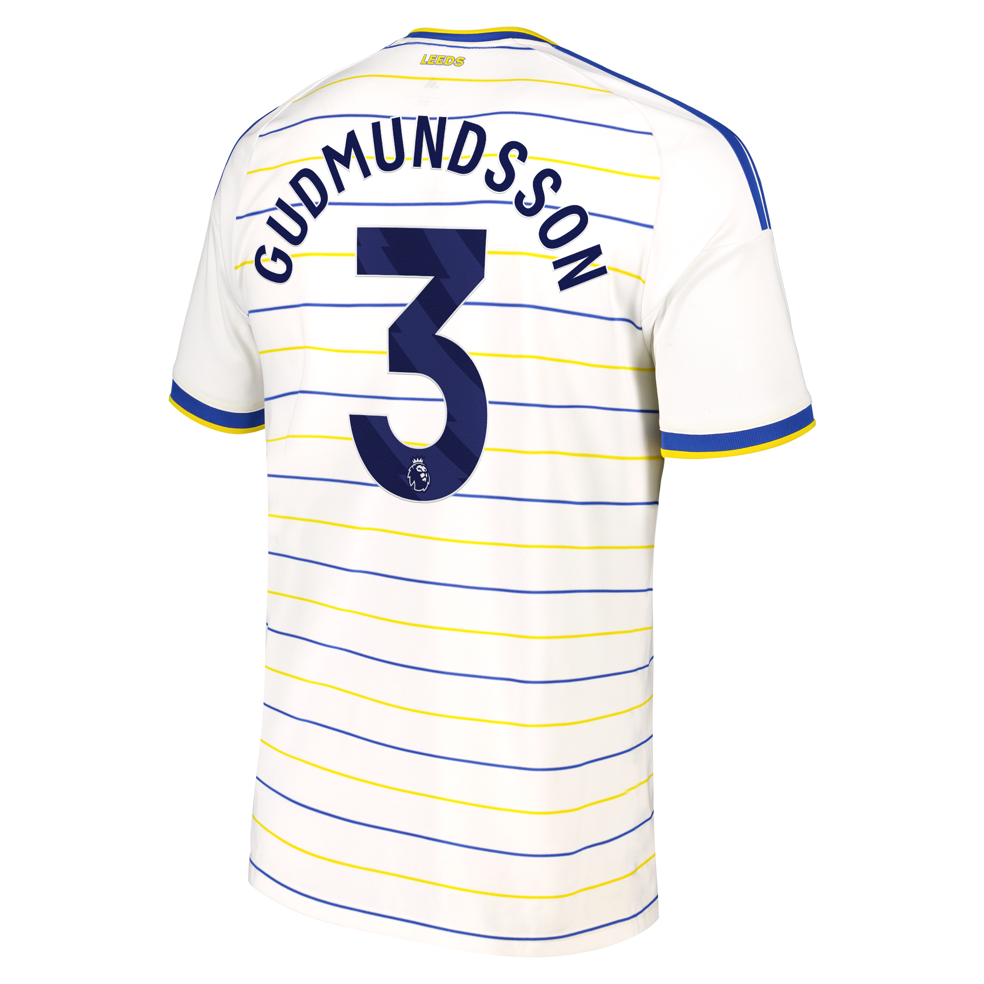 Leeds United adidas Home Shirt 2026-27 with Gudmundsson 3 printing, , rebel_hi-res