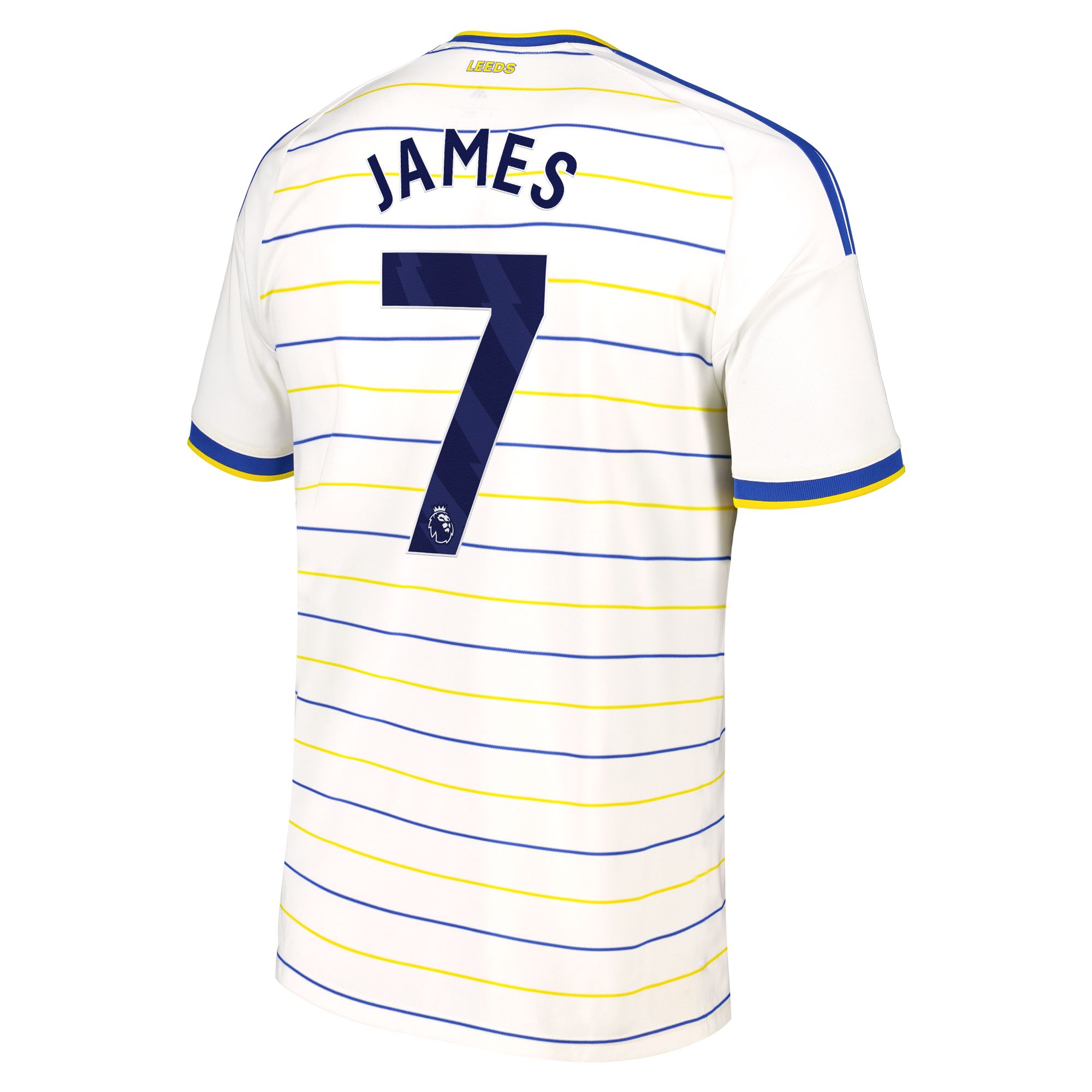 Leeds United adidas Home Shirt 2026-27 with James 7 printing, , rebel_hi-res
