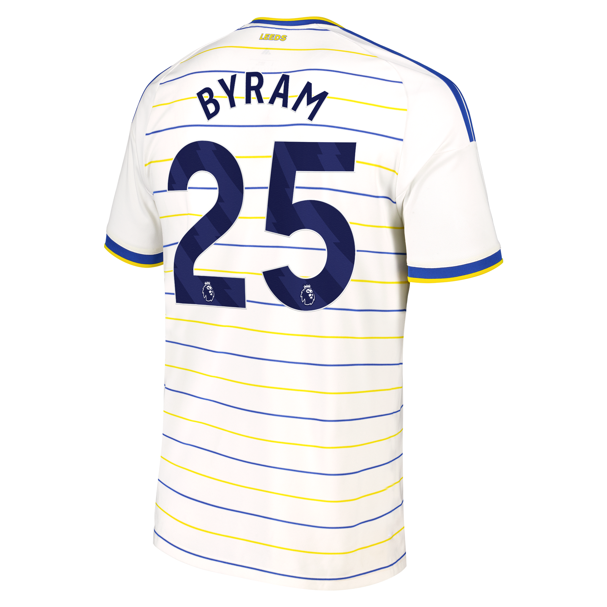 Leeds United adidas Home Shirt 2026-27 with Byram 25 printing, , rebel_hi-res