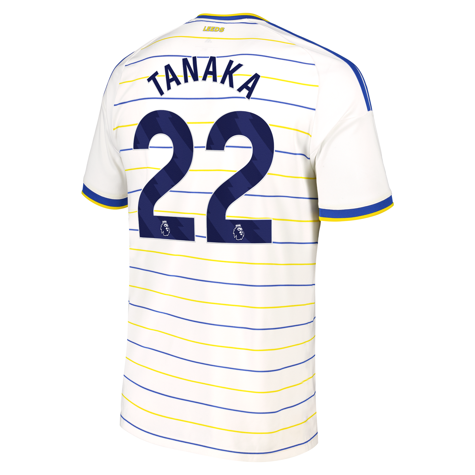 Leeds United adidas Home Shirt 2026-27 with Tanaka 22 printing, , rebel_hi-res