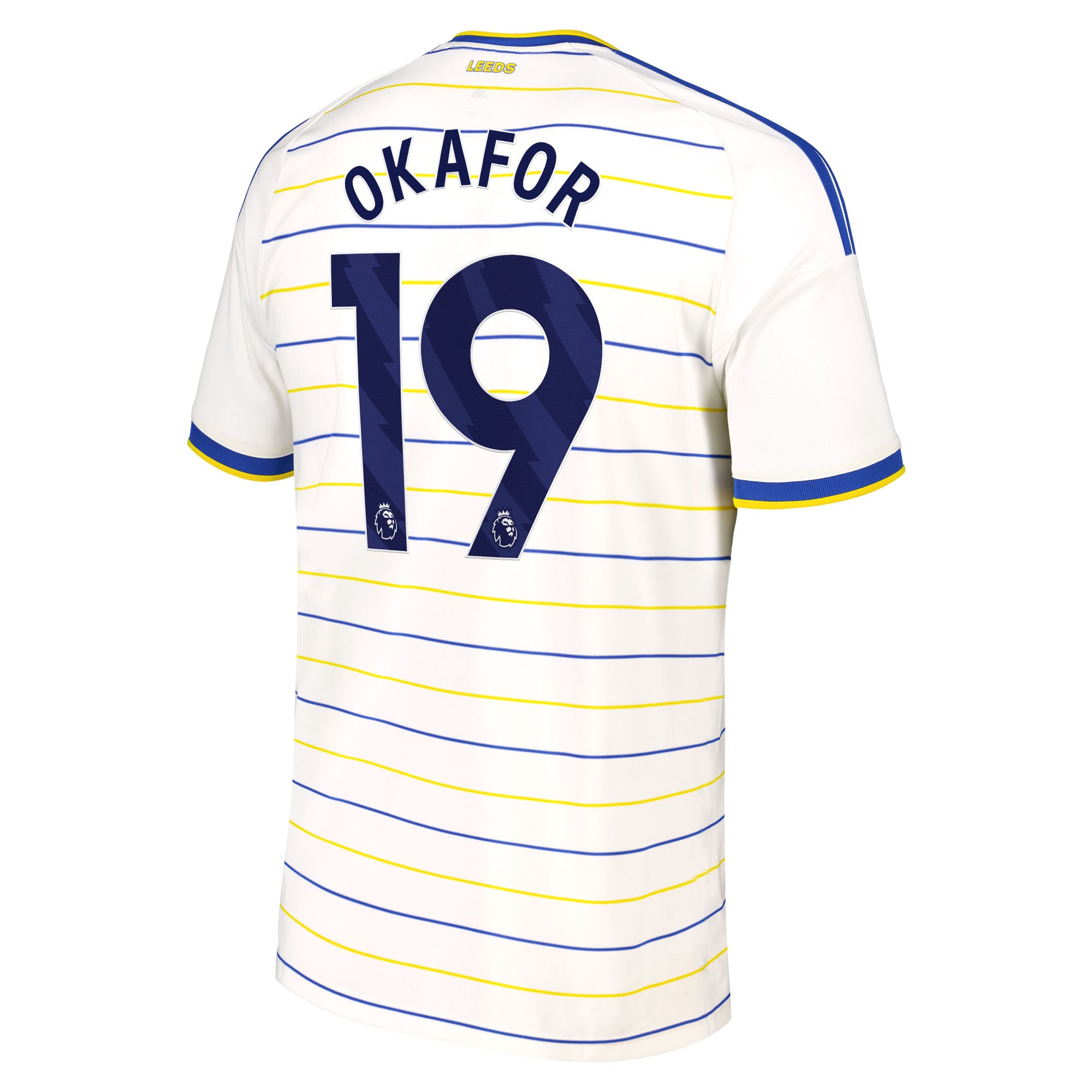 Leeds United adidas Home Shirt 2026-27 with Okafor 19 printing, , rebel_hi-res