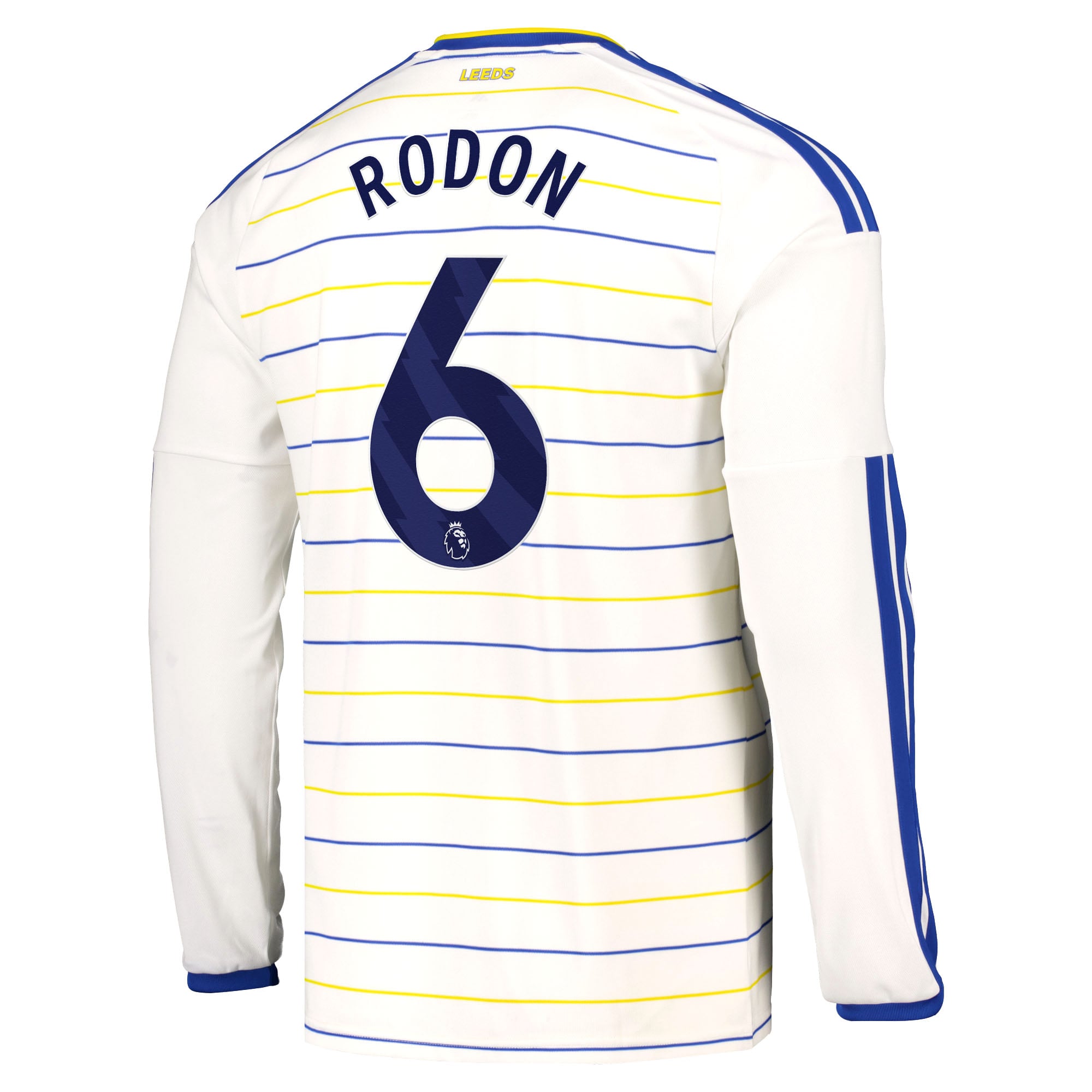 Leeds United adidas Home Shirt 2026-27 - Long Sleeve with Rodon 6 printing, , rebel_hi-res