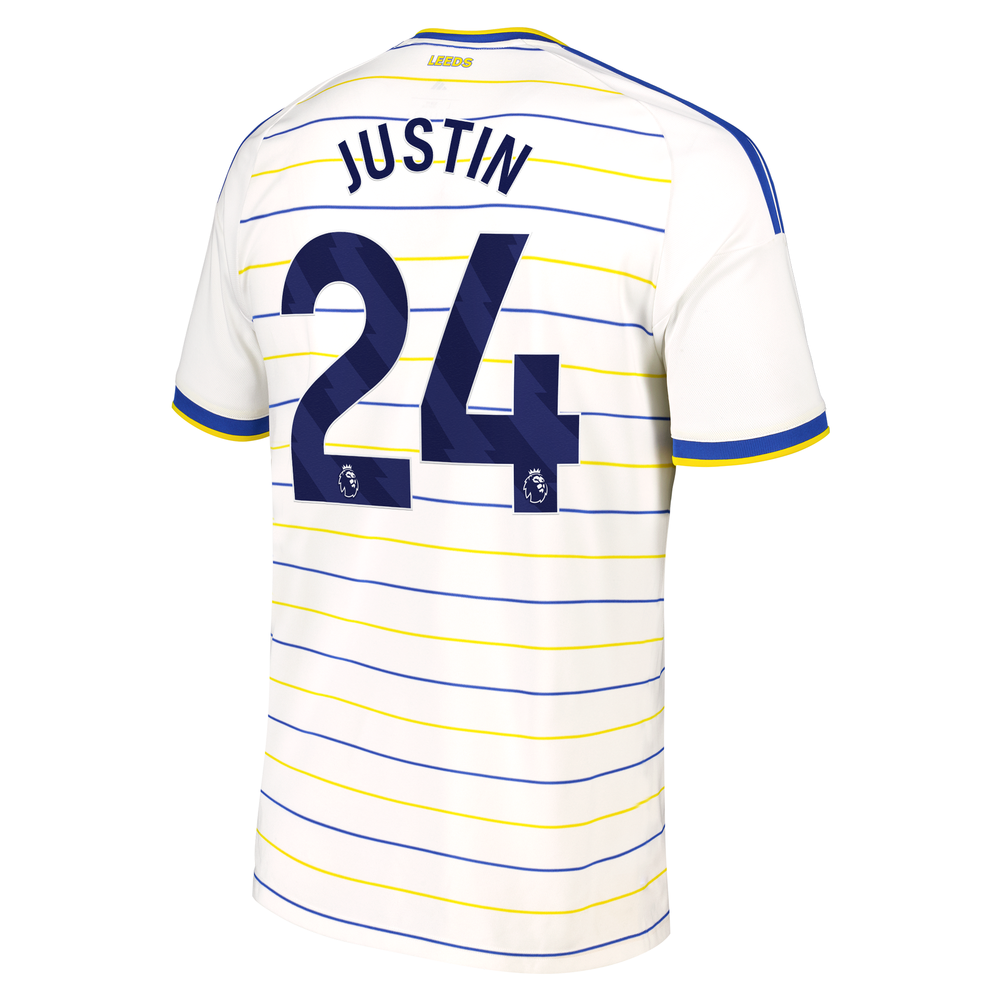 Leeds United adidas Home Shirt 2026-27 with Justin 24 printing, , rebel_hi-res