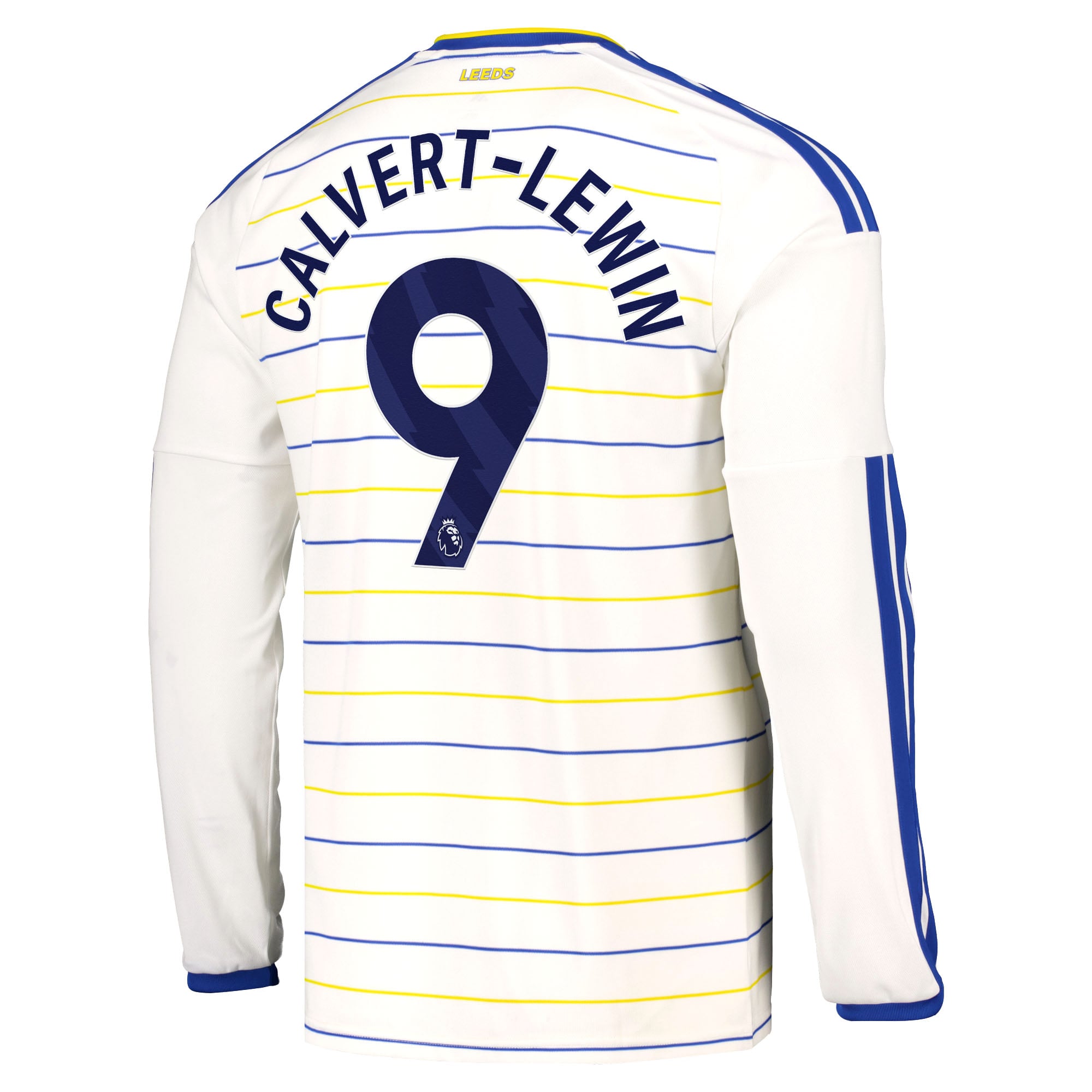 Leeds United adidas Home Shirt 2026-27 - Long Sleeve with Calvert-Lewin 9 printing, , rebel_hi-res