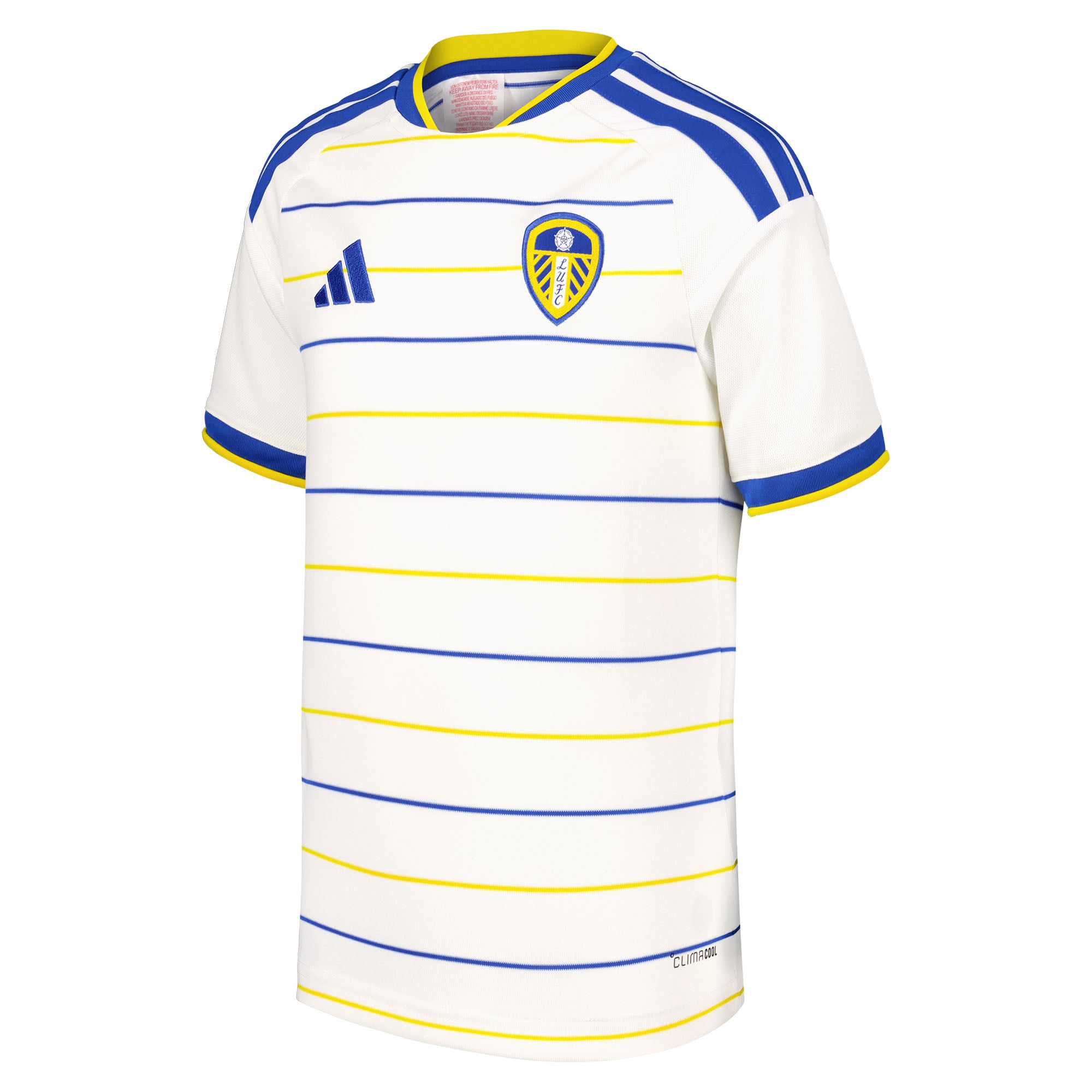 Leeds United adidas Home Shirt 2026-27 - Kids with Chambers 42 printing, , rebel_hi-res