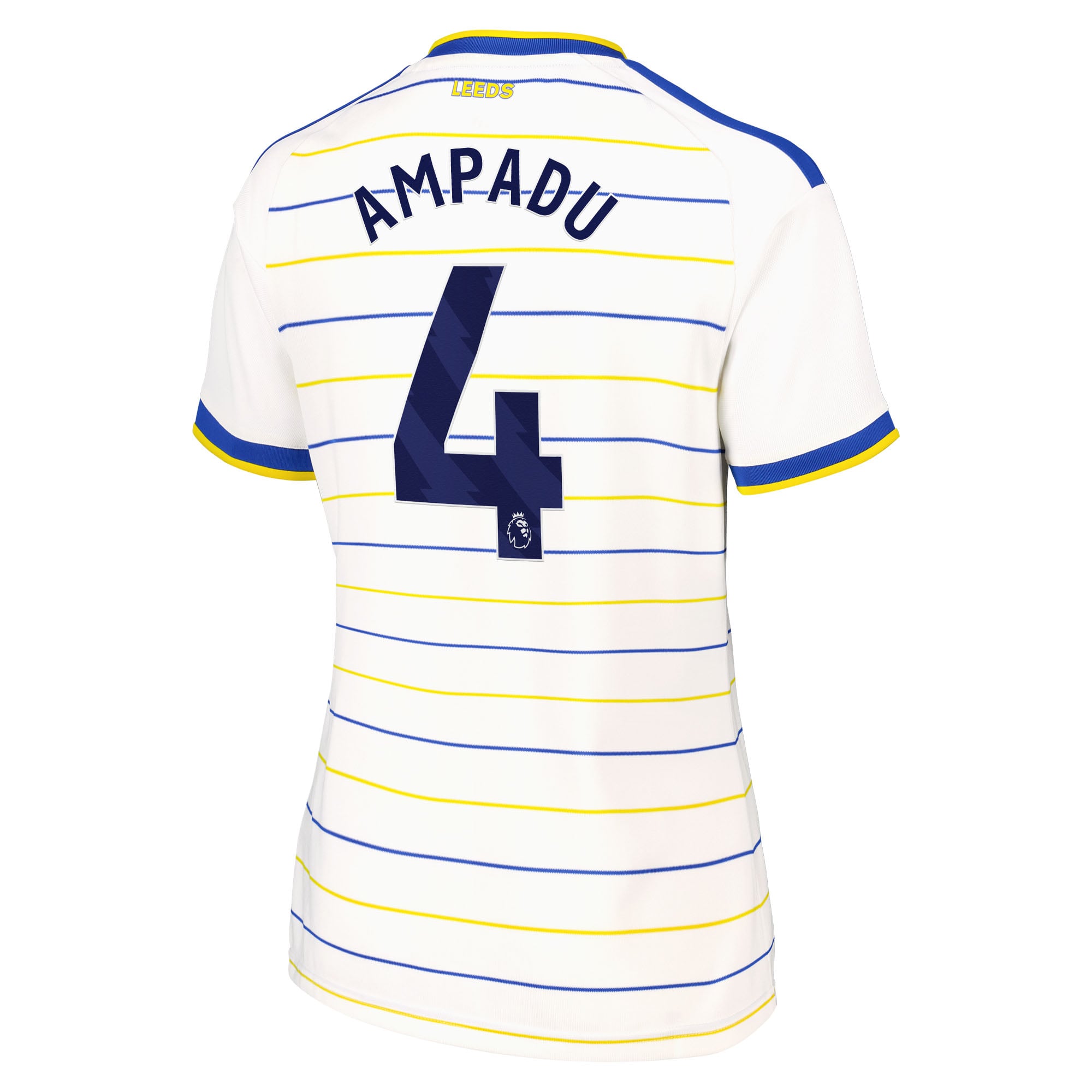 Leeds United adidas Home Shirt 2026-27 - Womens with Ampadu 4 printing, , rebel_hi-res