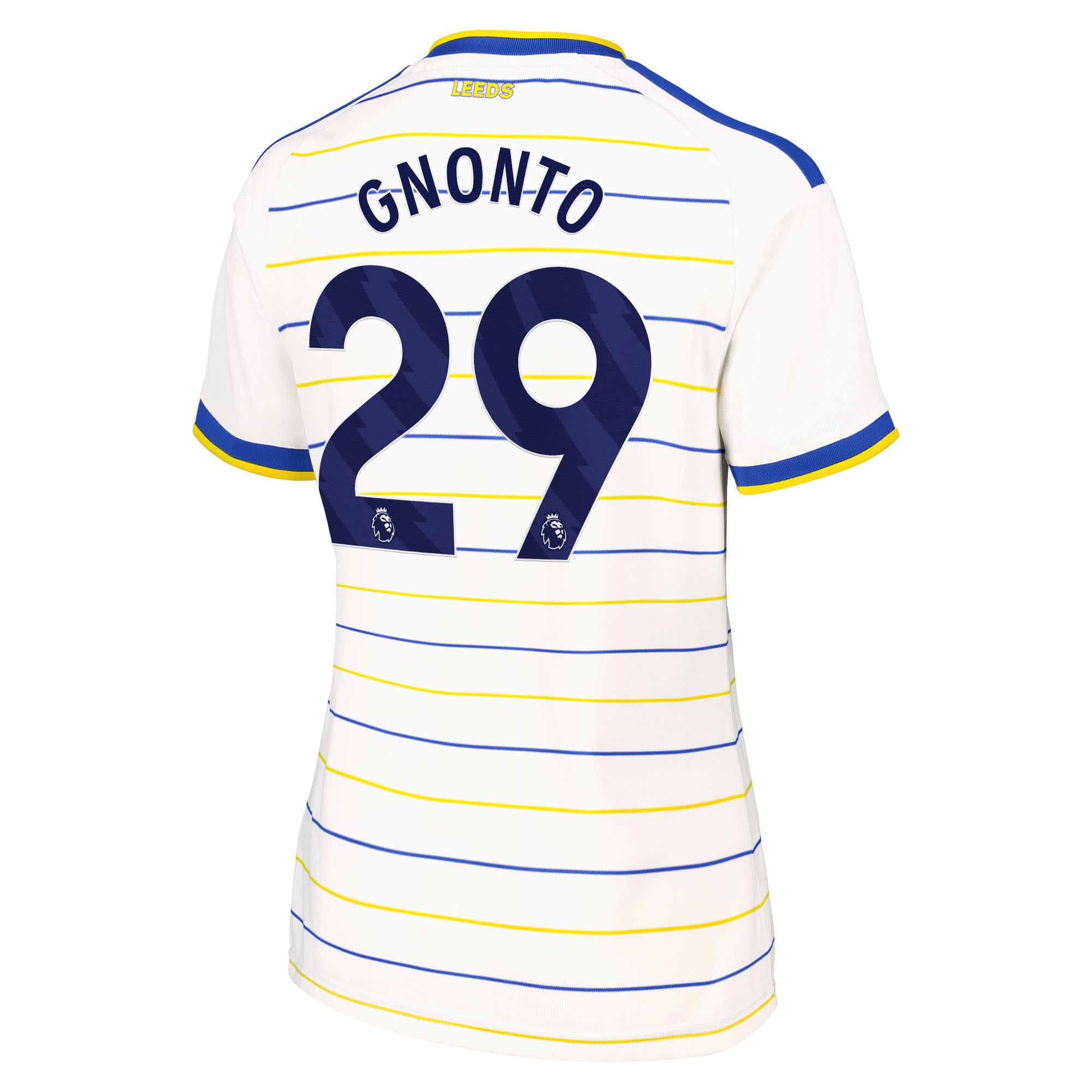 Leeds United adidas Home Shirt 2026-27 - Womens with Gnonto 29 printing, , rebel_hi-res