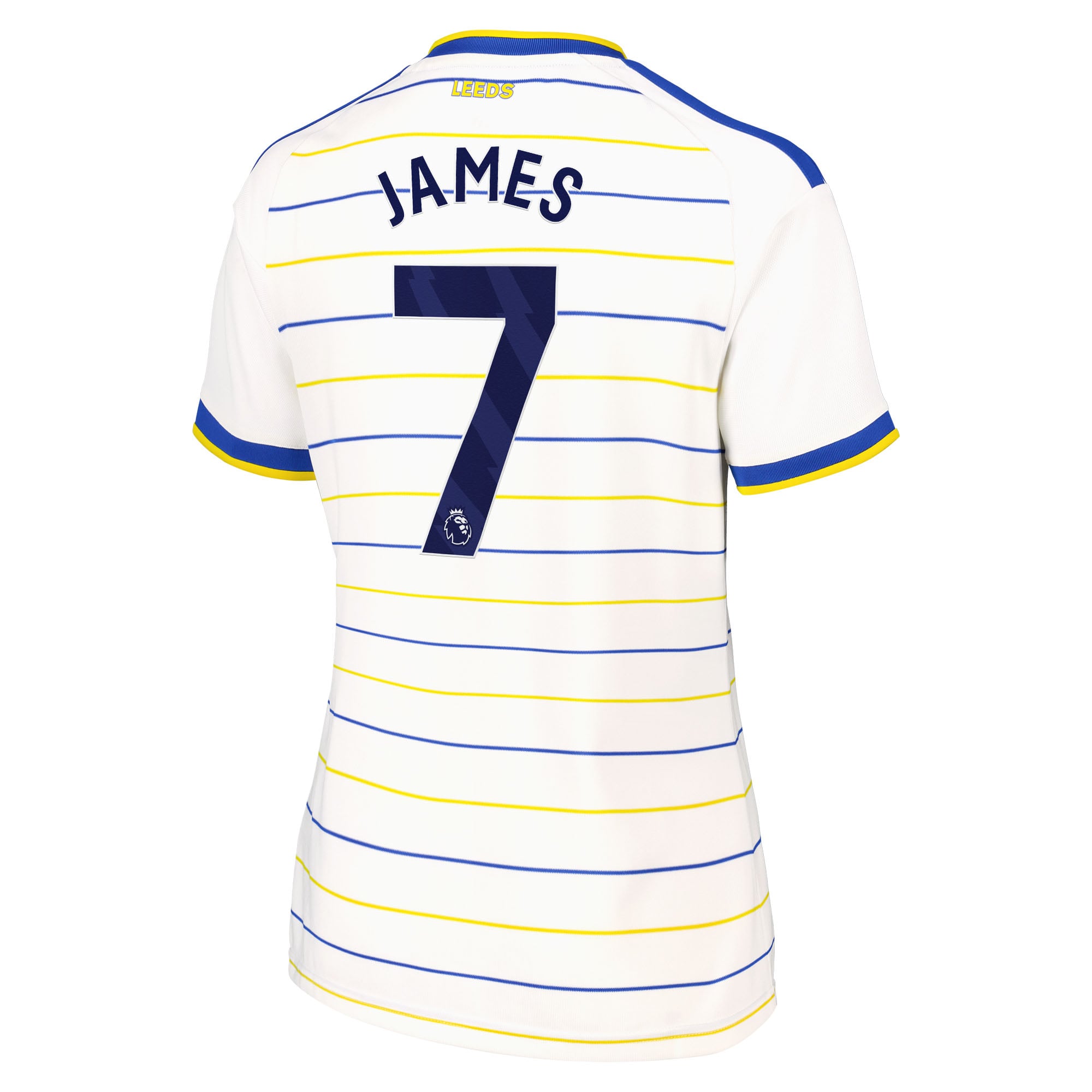 Leeds United adidas Home Shirt 2026-27 - Womens with James 7 printing, , rebel_hi-res