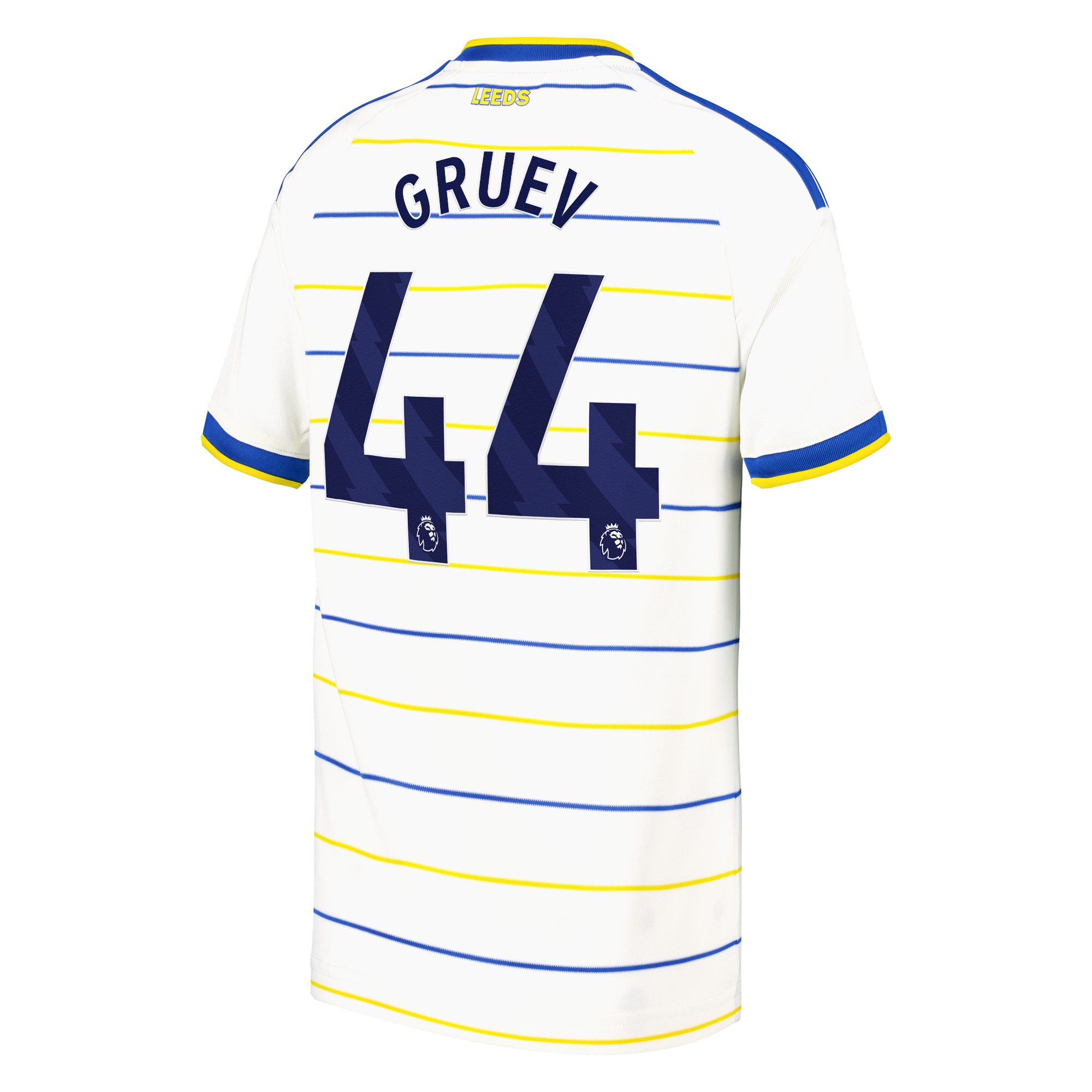 Leeds United adidas Home Shirt 2026-27 - Kids with Gruev 44 printing, , rebel_hi-res