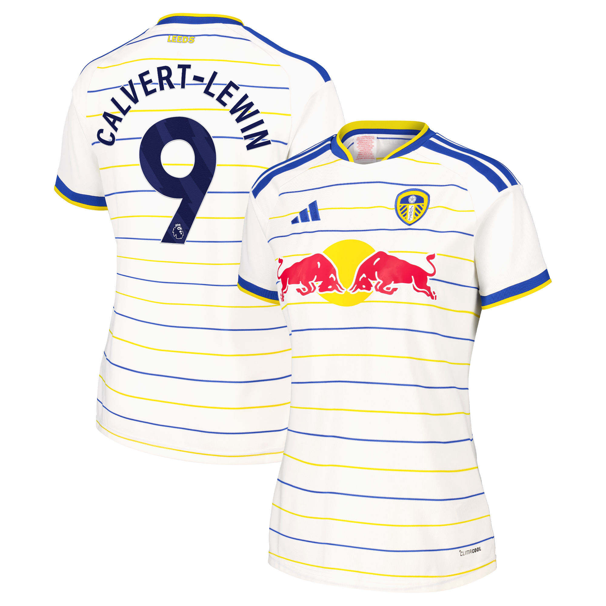 Leeds United adidas Home Shirt 2026-27 - Womens with Calvert-Lewin 9 printing, , rebel_hi-res