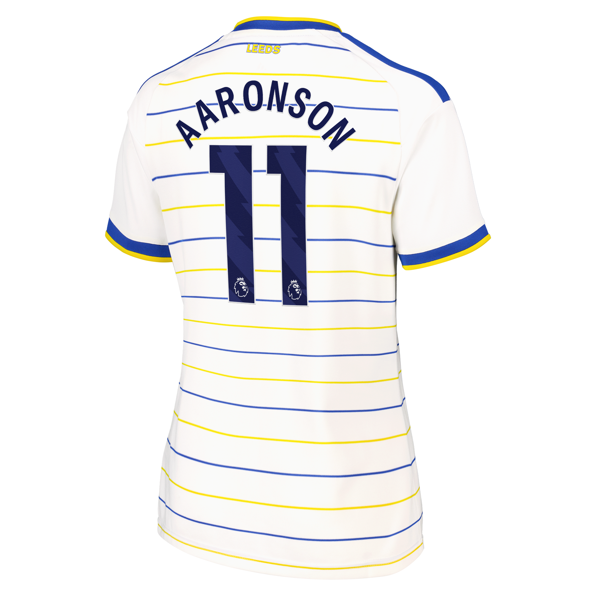 Leeds United adidas Home Shirt 2026-27 - Womens with Aaronson 11 printing, , rebel_hi-res