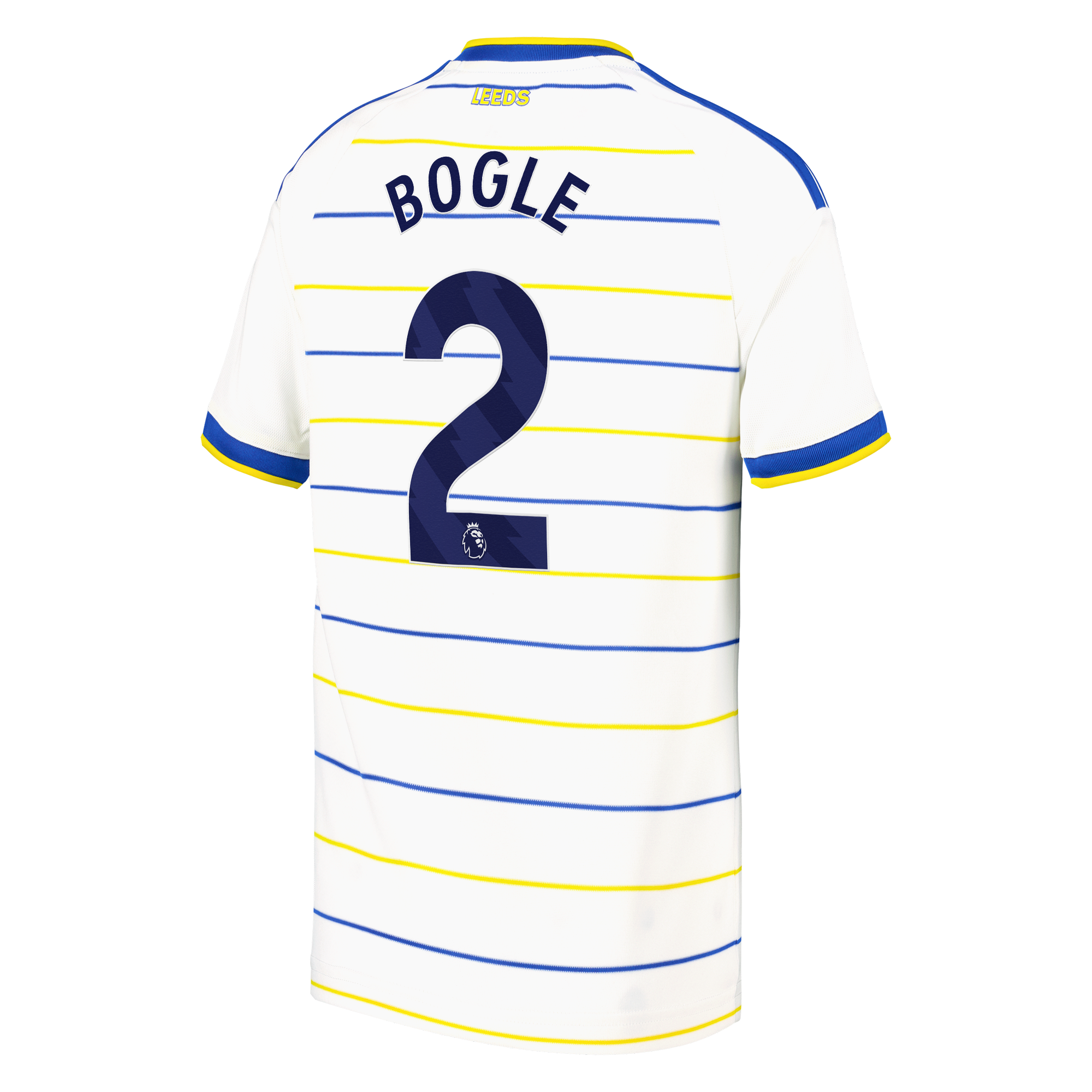 Leeds United adidas Home Shirt 2026-27 - Kids with Bogle 2 printing, , rebel_hi-res