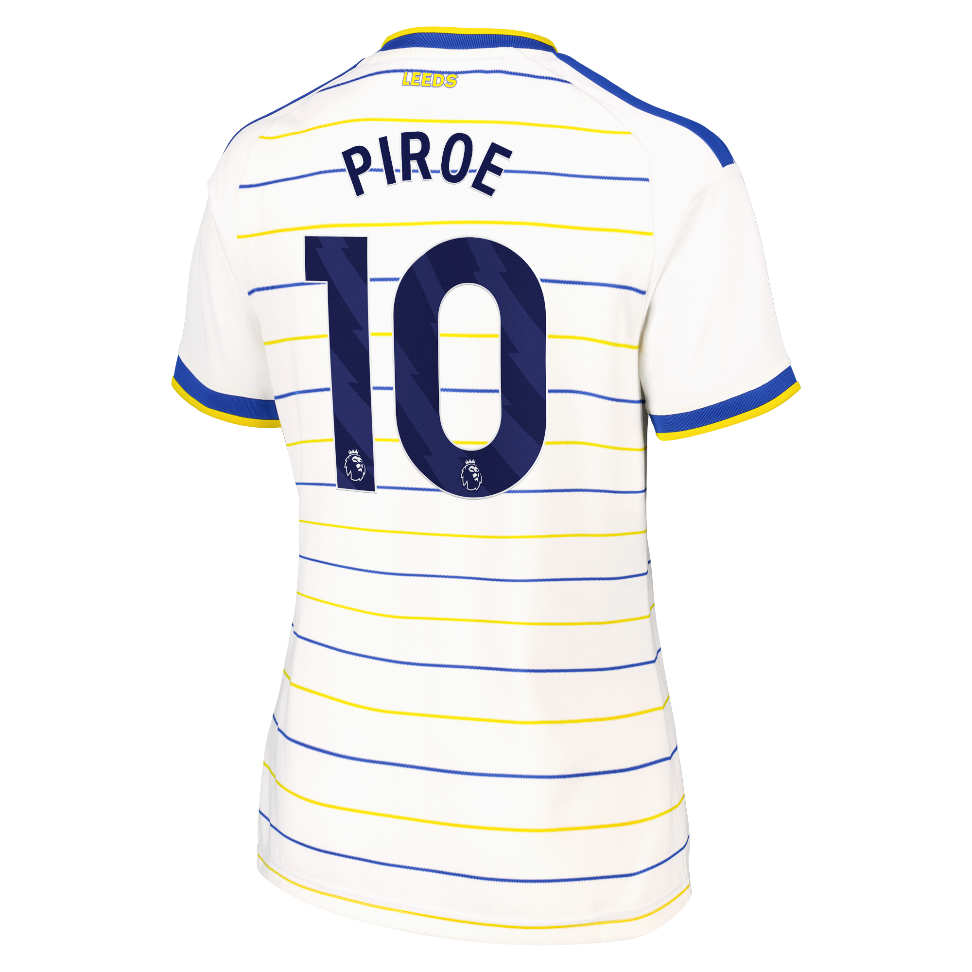 Leeds United adidas Home Shirt 2026-27 - Womens with Piroe 10 printing, , rebel_hi-res