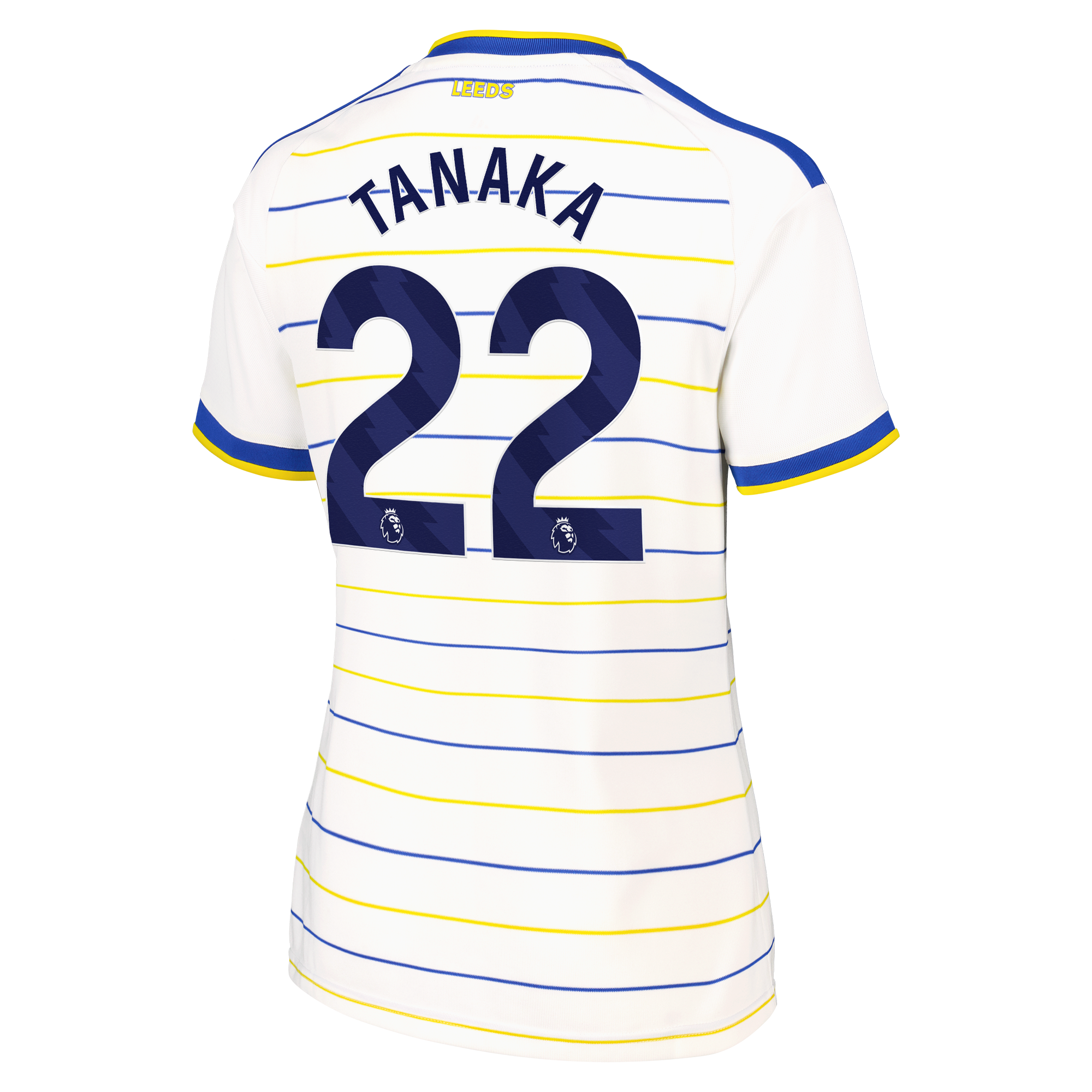 Leeds United adidas Home Shirt 2026-27 - Womens with Tanaka 22 printing, , rebel_hi-res