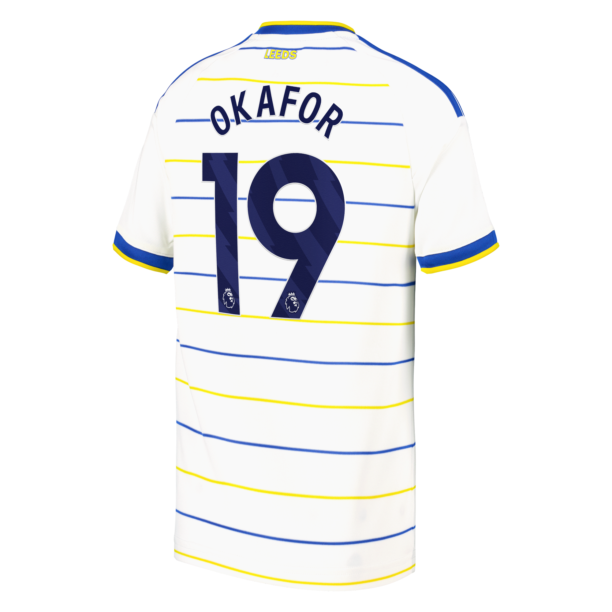 Leeds United adidas Home Shirt 2026-27 - Kids with Okafor 19 printing, , rebel_hi-res