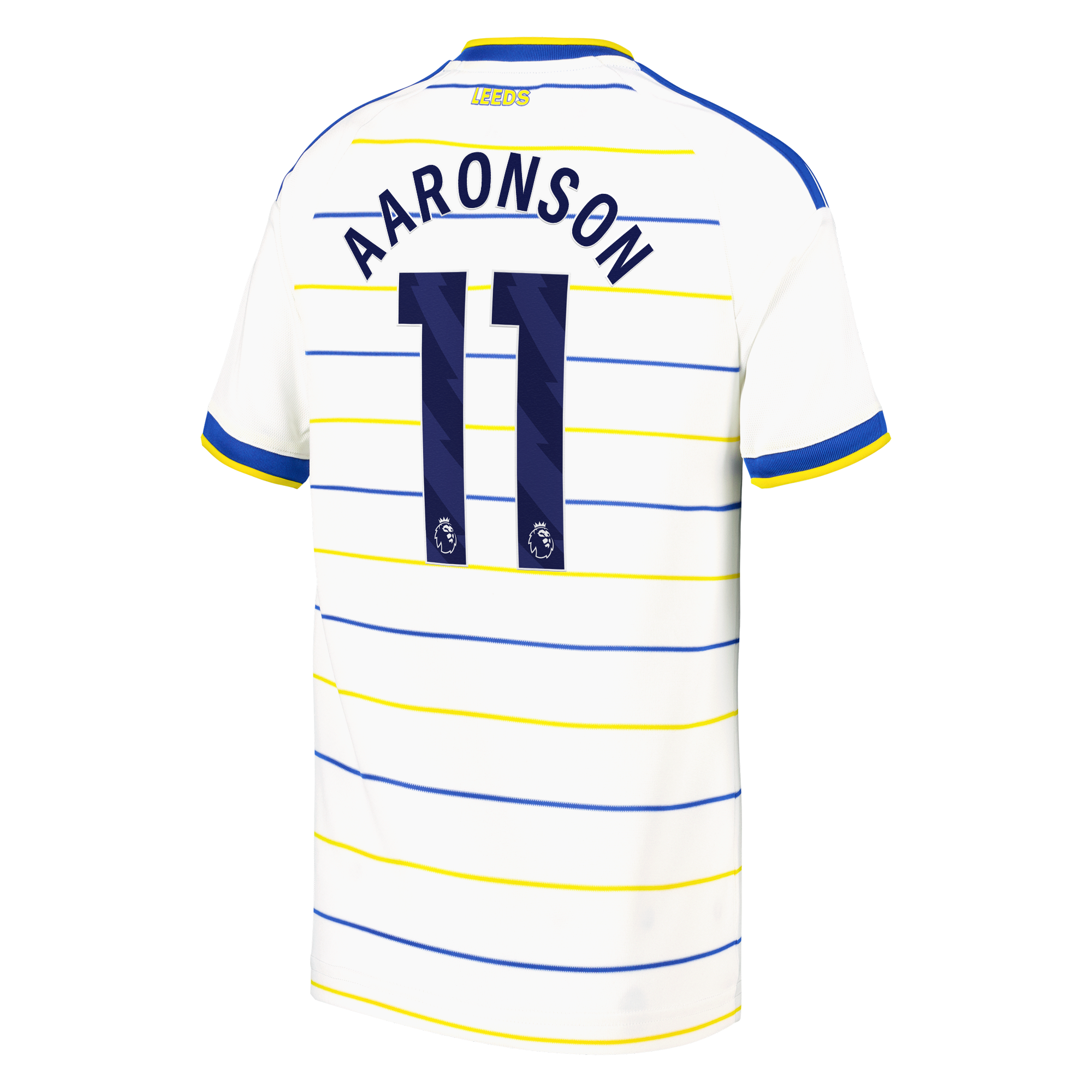 Leeds United adidas Home Shirt 2026-27 - Kids with Aaronson 11 printing, , rebel_hi-res