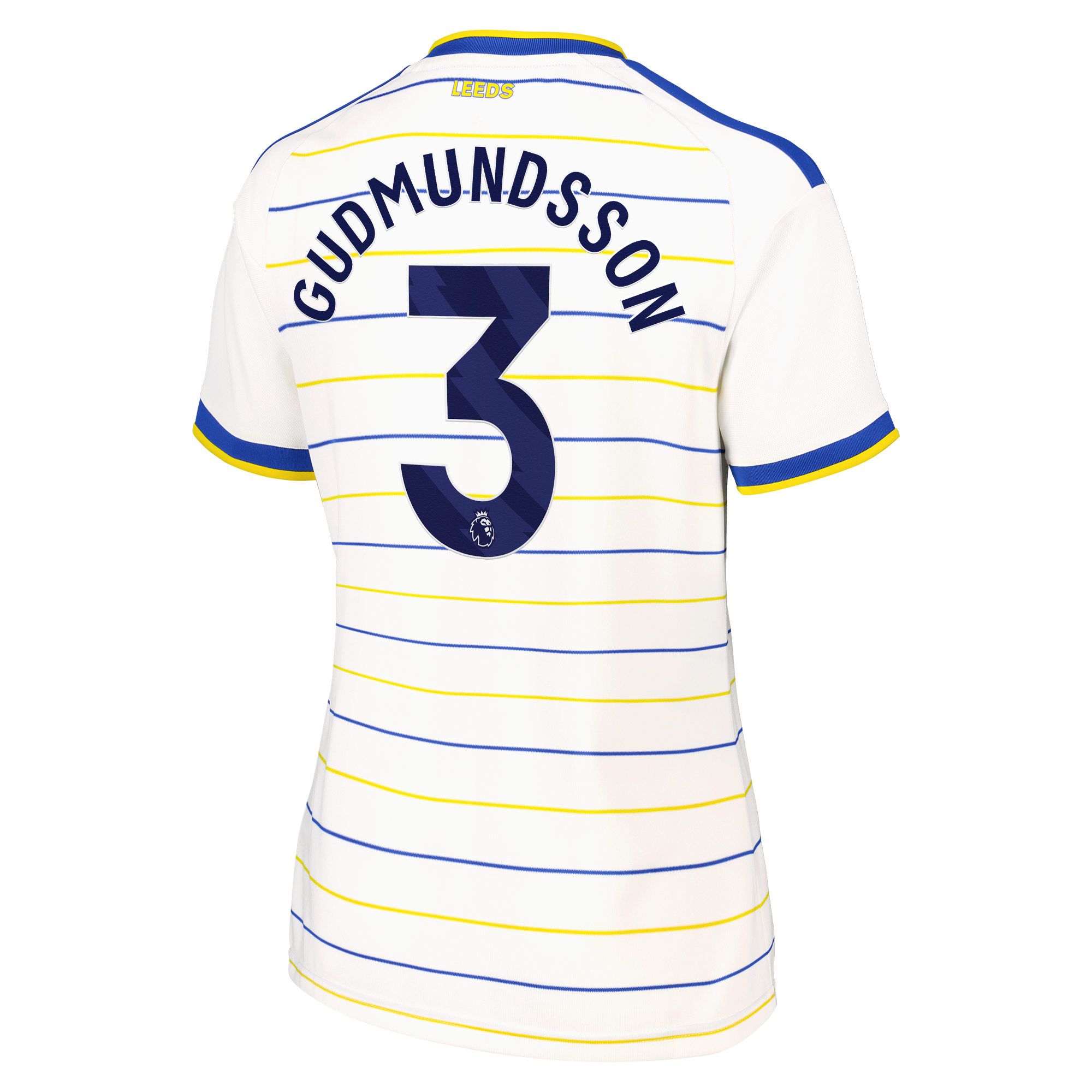 Leeds United adidas Home Shirt 2026-27 - Womens with Gudmundsson 3 printing, , rebel_hi-res