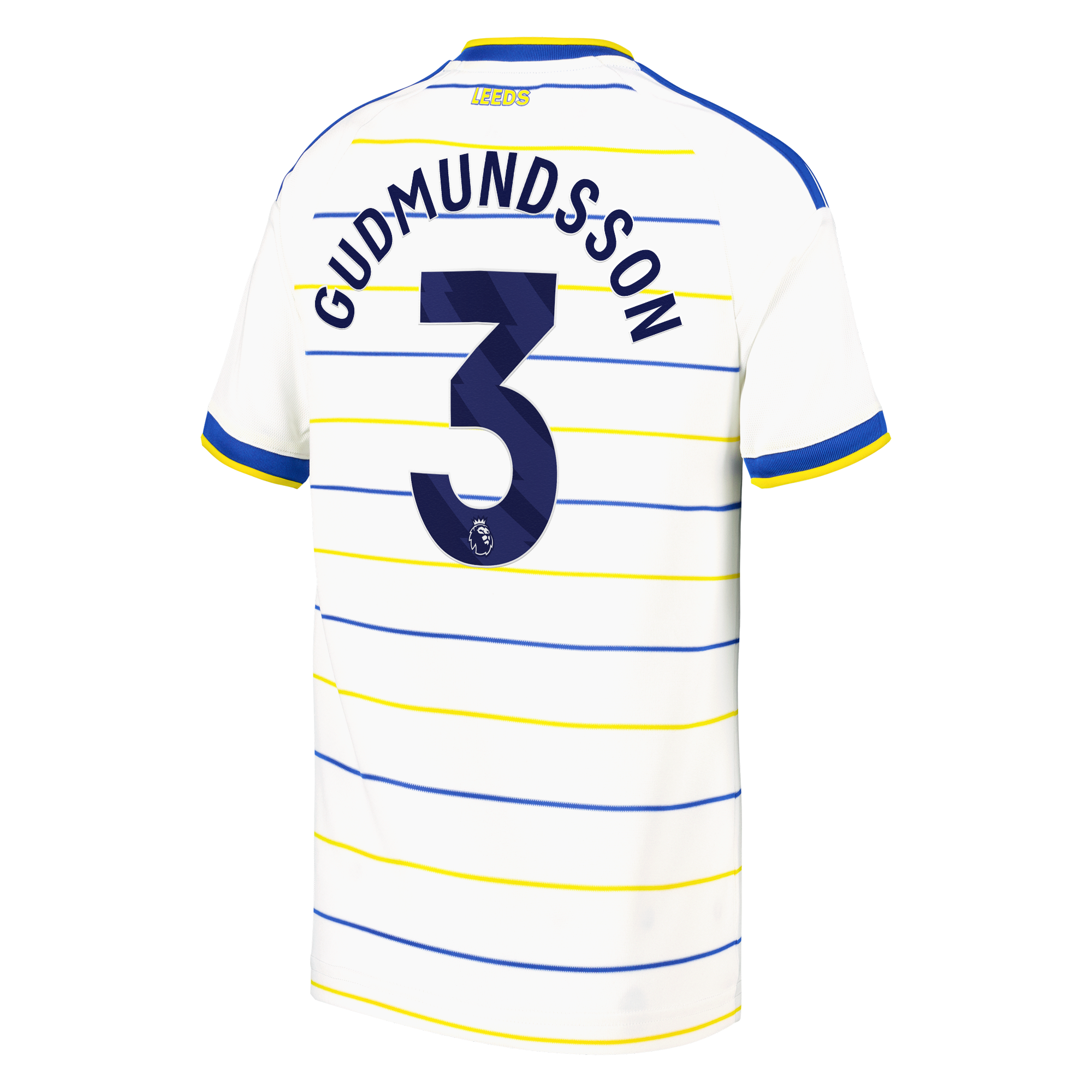 Leeds United adidas Home Shirt 2026-27 - Kids with Gudmundsson 3 printing, , rebel_hi-res