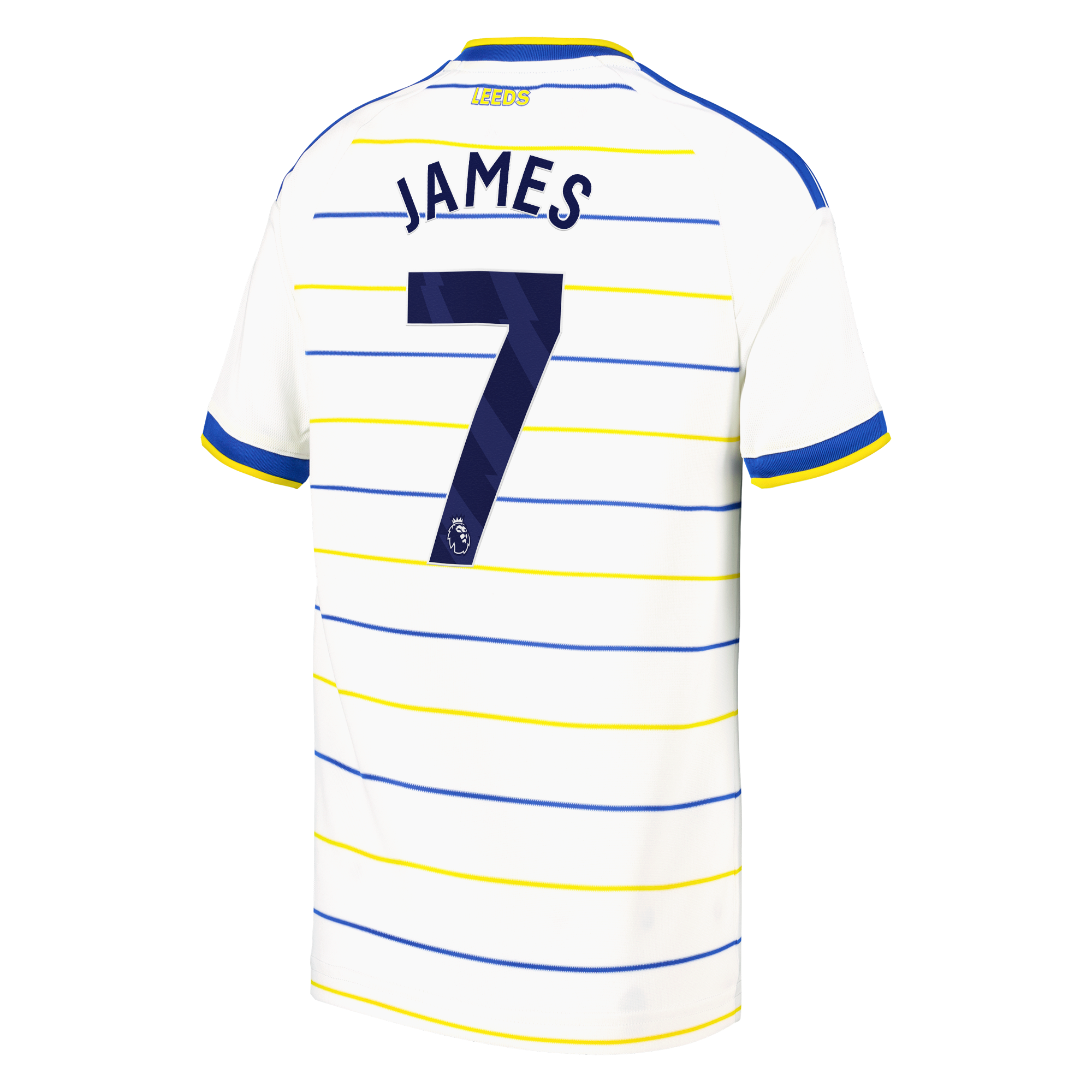 Leeds United adidas Home Shirt 2026-27 - Kids with James 7 printing, , rebel_hi-res