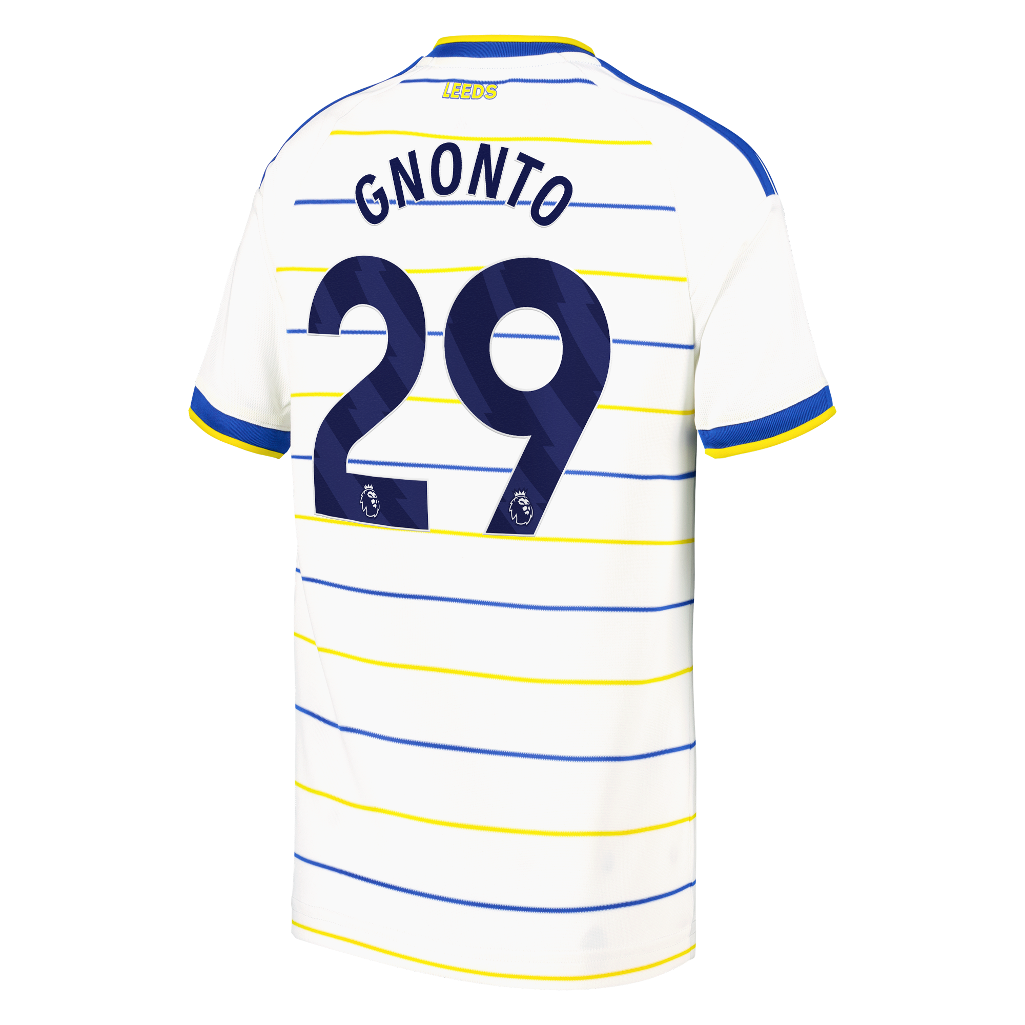 Leeds United adidas Home Shirt 2026-27 - Kids with Gnonto 29 printing, , rebel_hi-res