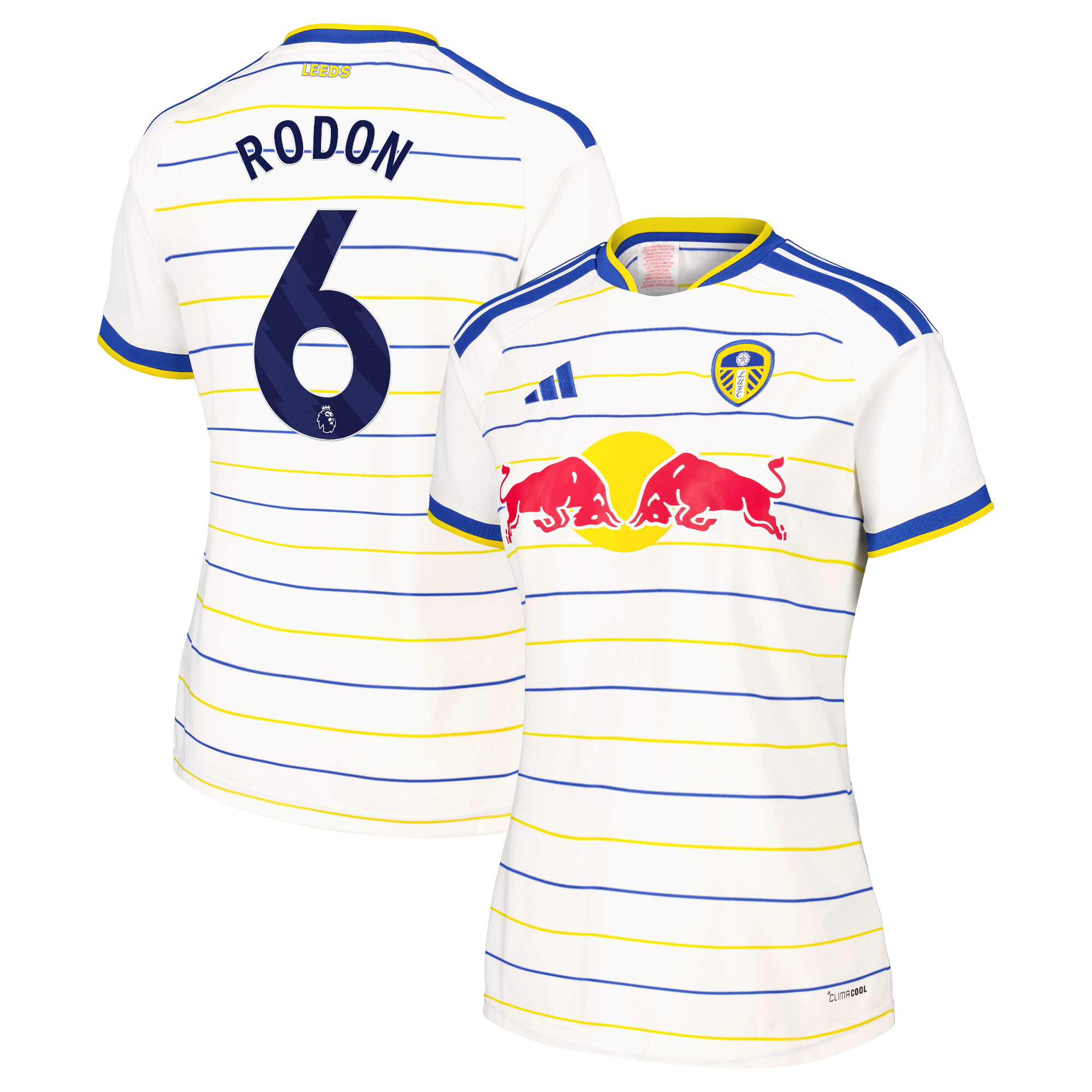 Leeds United adidas Home Shirt 2026-27 - Womens with Rodon 6 printing, , rebel_hi-res