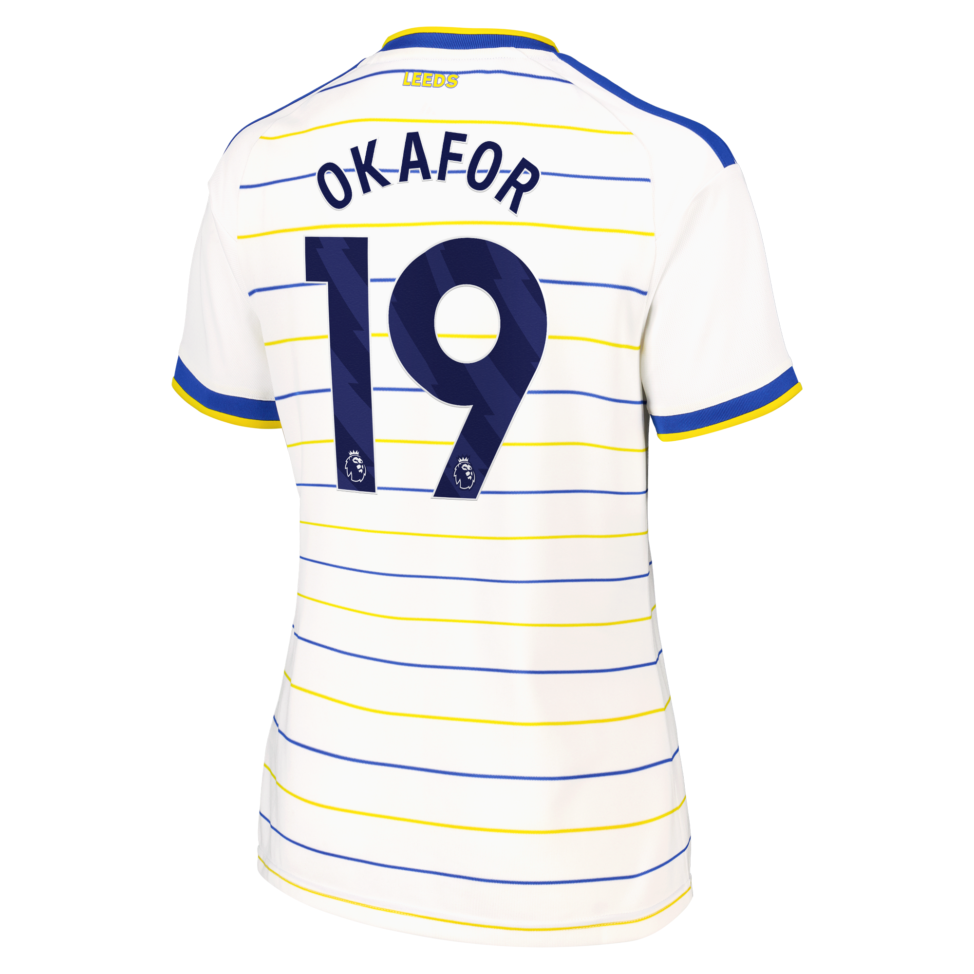 Leeds United adidas Home Shirt 2026-27 - Womens with Okafor 19 printing, , rebel_hi-res