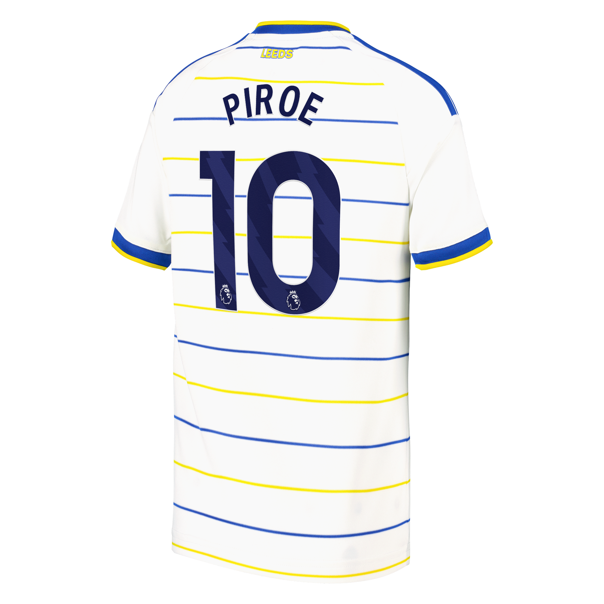 Leeds United adidas Home Shirt 2026-27 - Kids with Piroe 10 printing, , rebel_hi-res