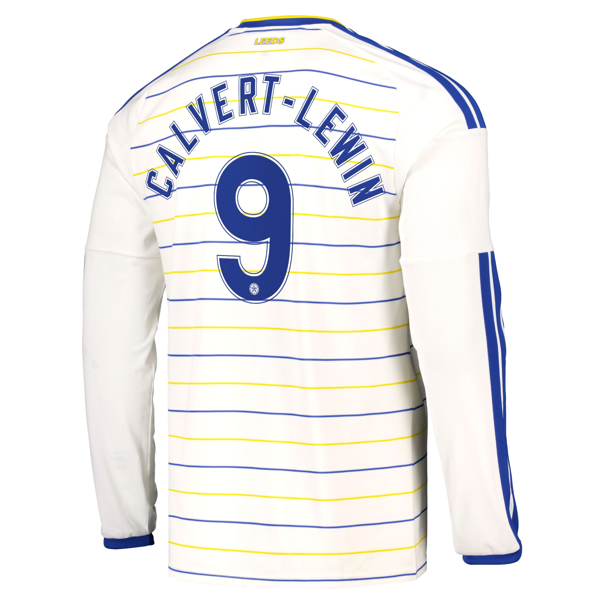 Leeds United adidas Home Shirt 2026-27 - Long Sleeve with Calvert-Lewin 9 Cup printing, , rebel_hi-res