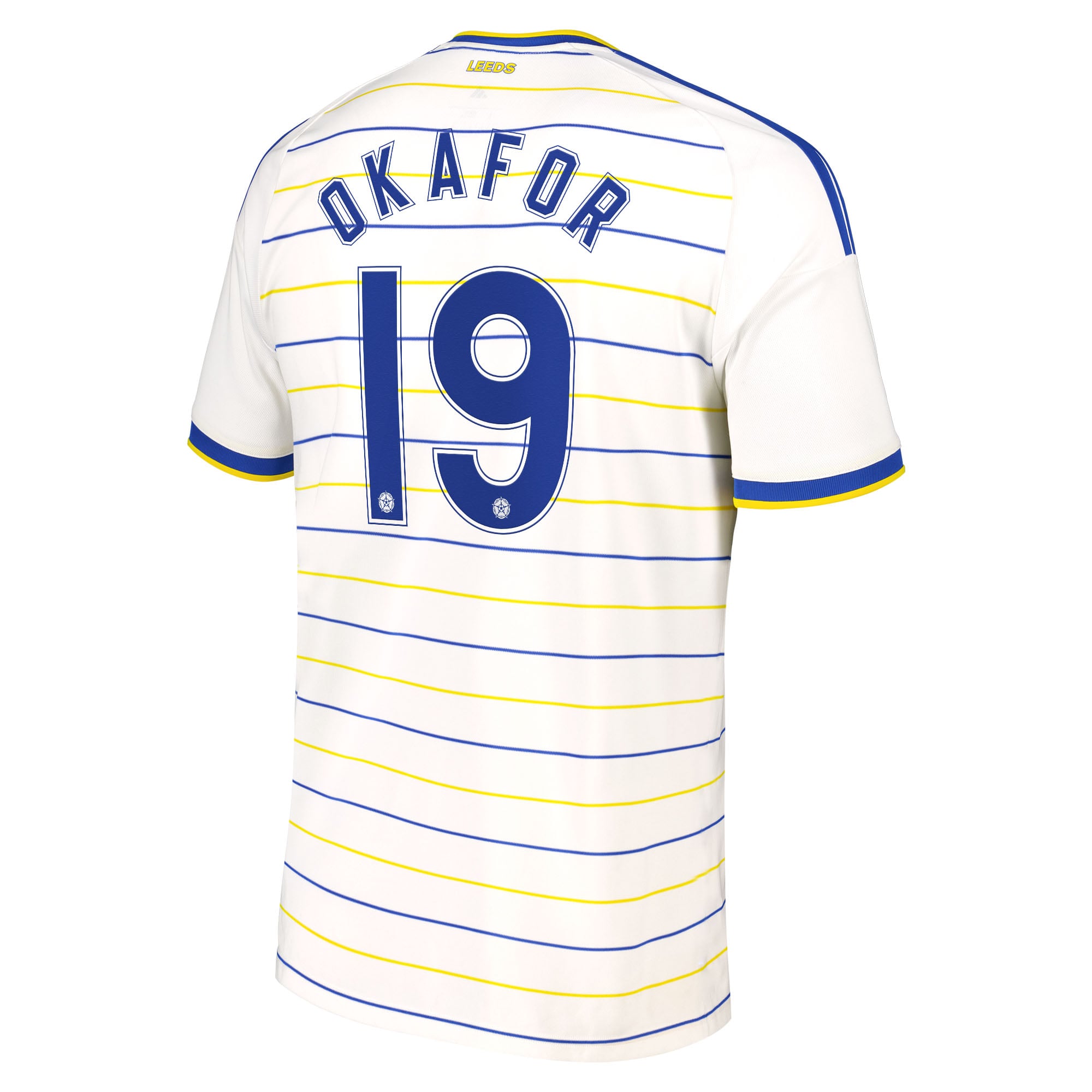 Leeds United adidas Home Shirt 2026-27 with Okafor 19 Cup printing, , rebel_hi-res