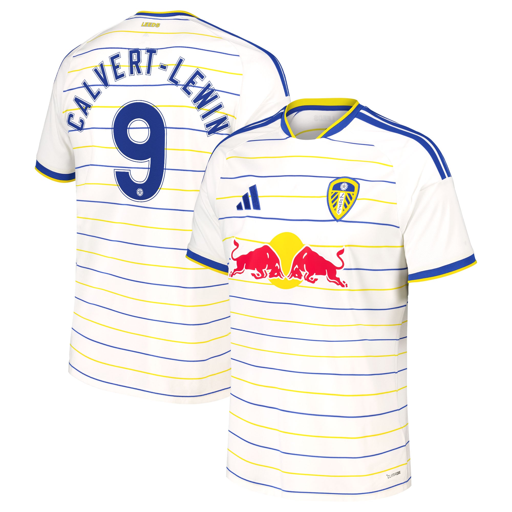 Leeds United adidas Home Shirt 2026-27 with Calvert-Lewin 9 Cup printing, , rebel_hi-res
