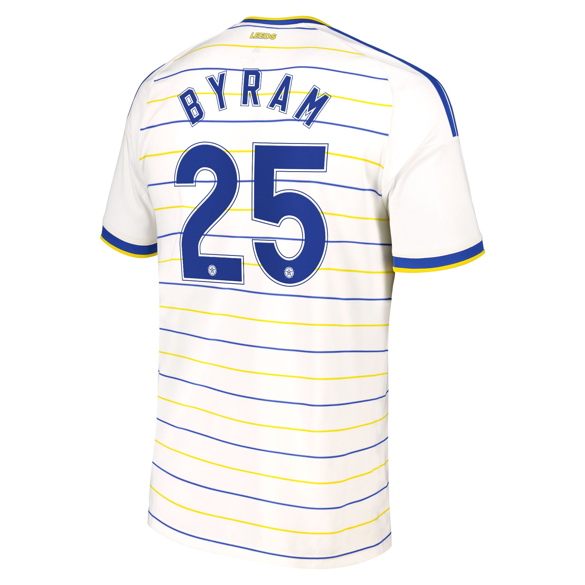 Leeds United adidas Home Shirt 2026-27 with Byram 25 Cup printing, , rebel_hi-res