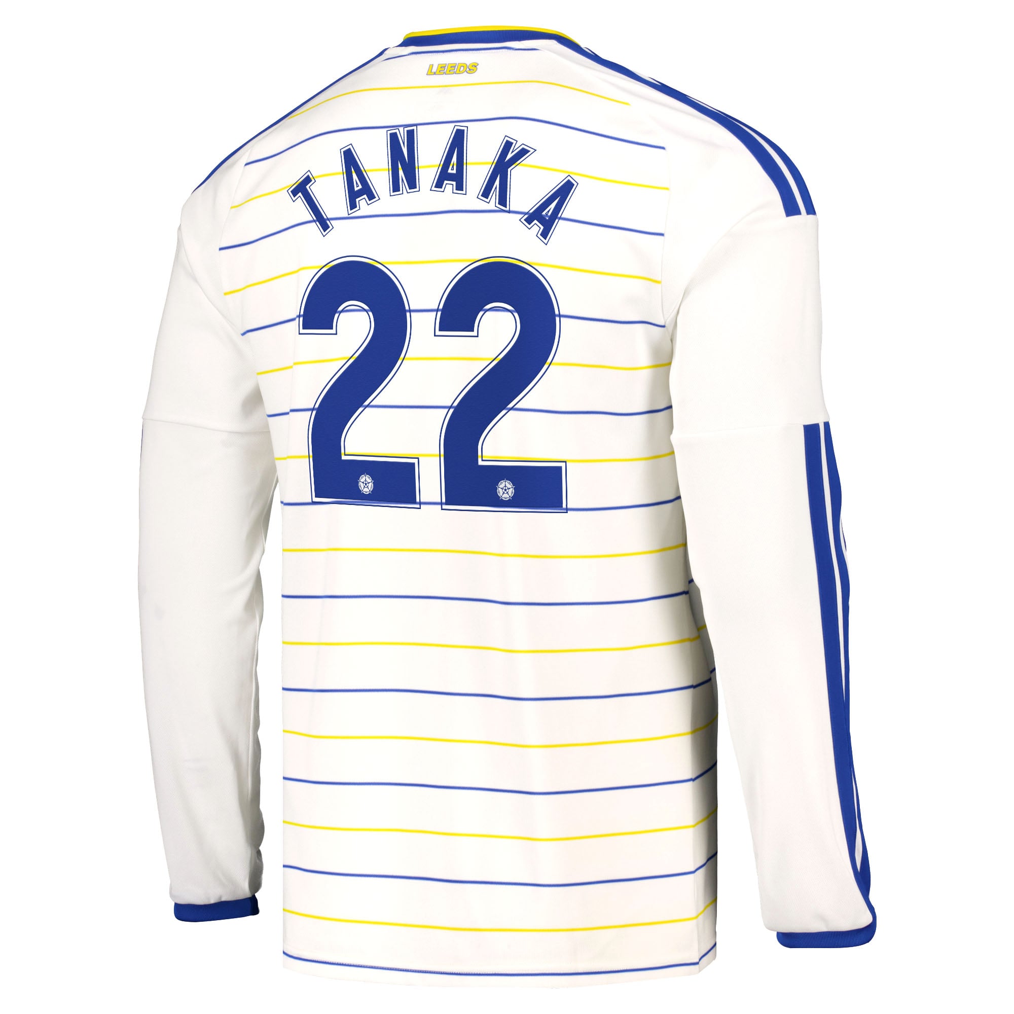 Leeds United adidas Home Shirt 2026-27 - Long Sleeve with Tanaka 22 Cup printing, , rebel_hi-res