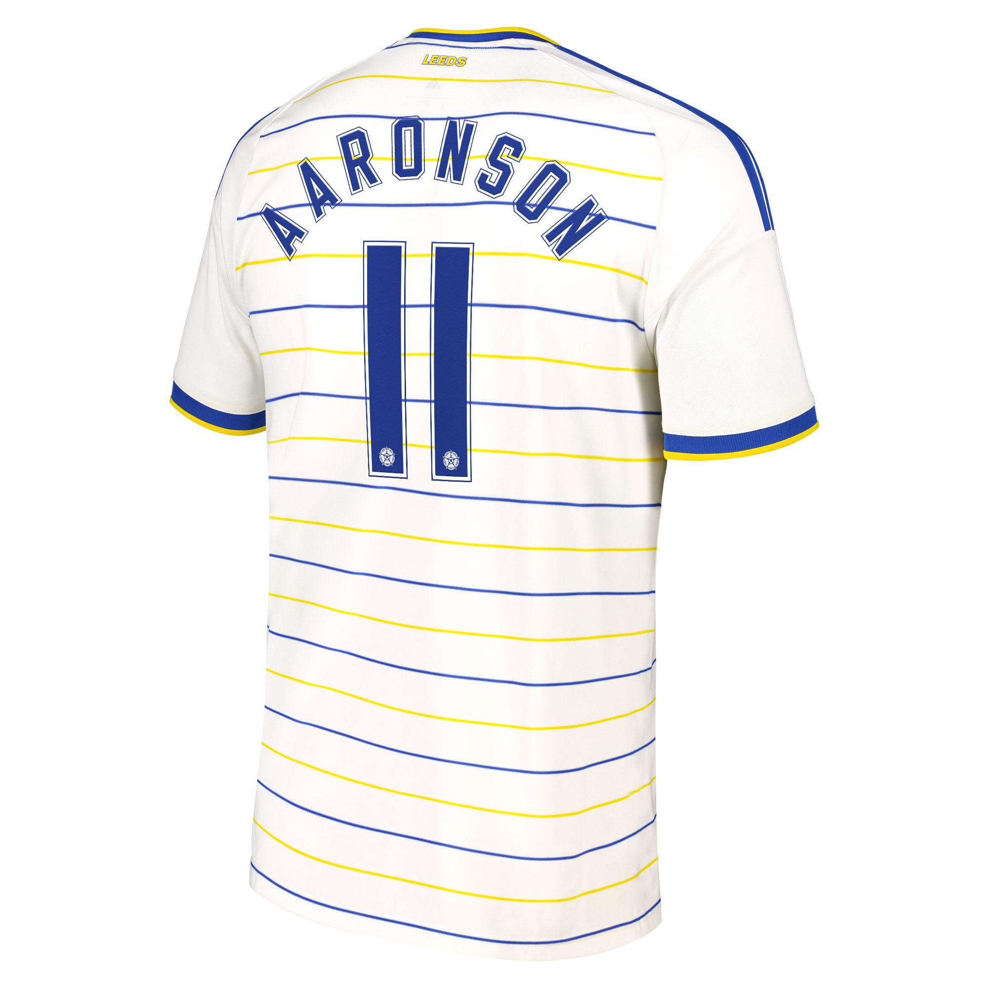 Leeds United adidas Home Shirt 2026-27 with Aaronson 11 Cup printing, , rebel_hi-res