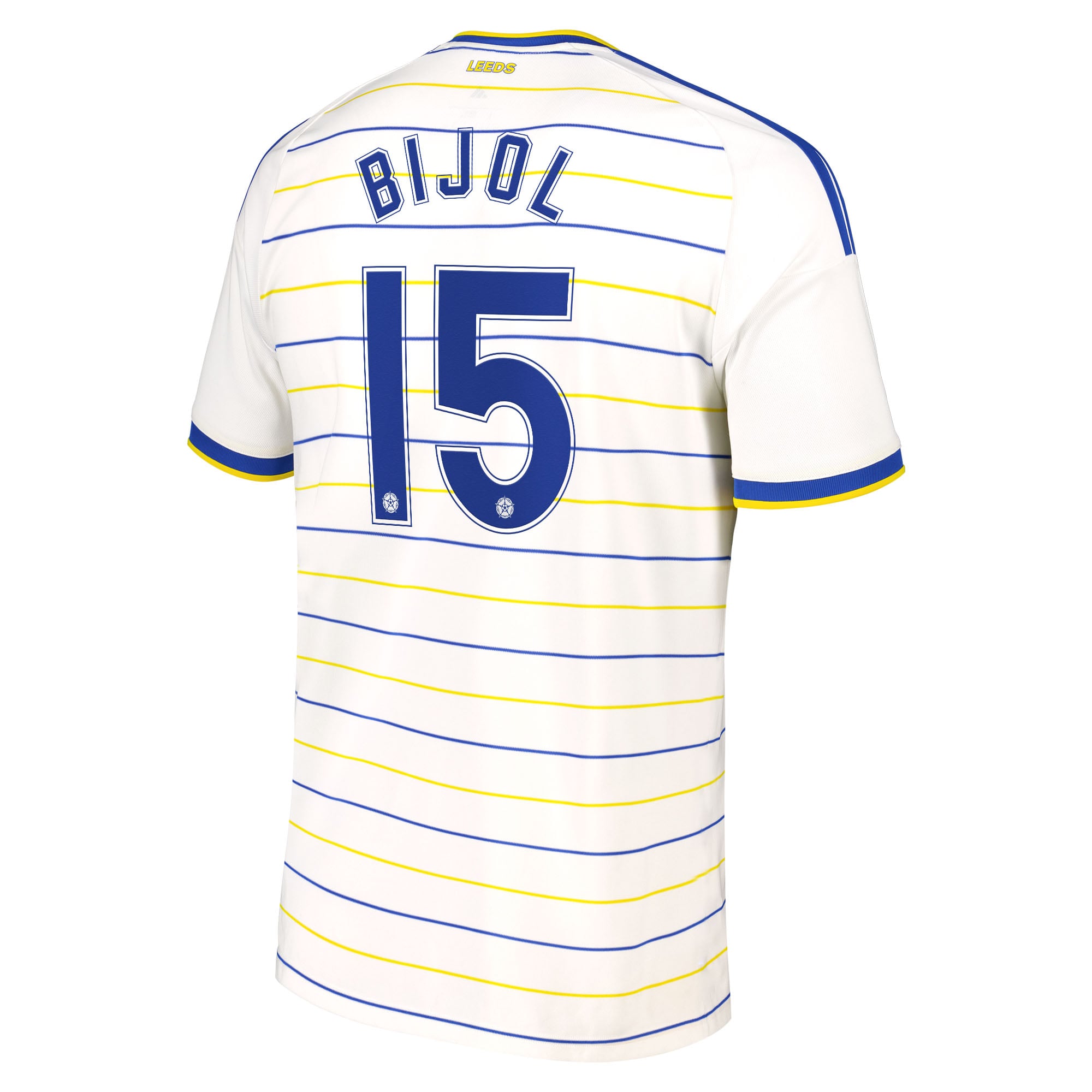 Leeds United adidas Home Shirt 2026-27 with Bijol 15 Cup printing, , rebel_hi-res