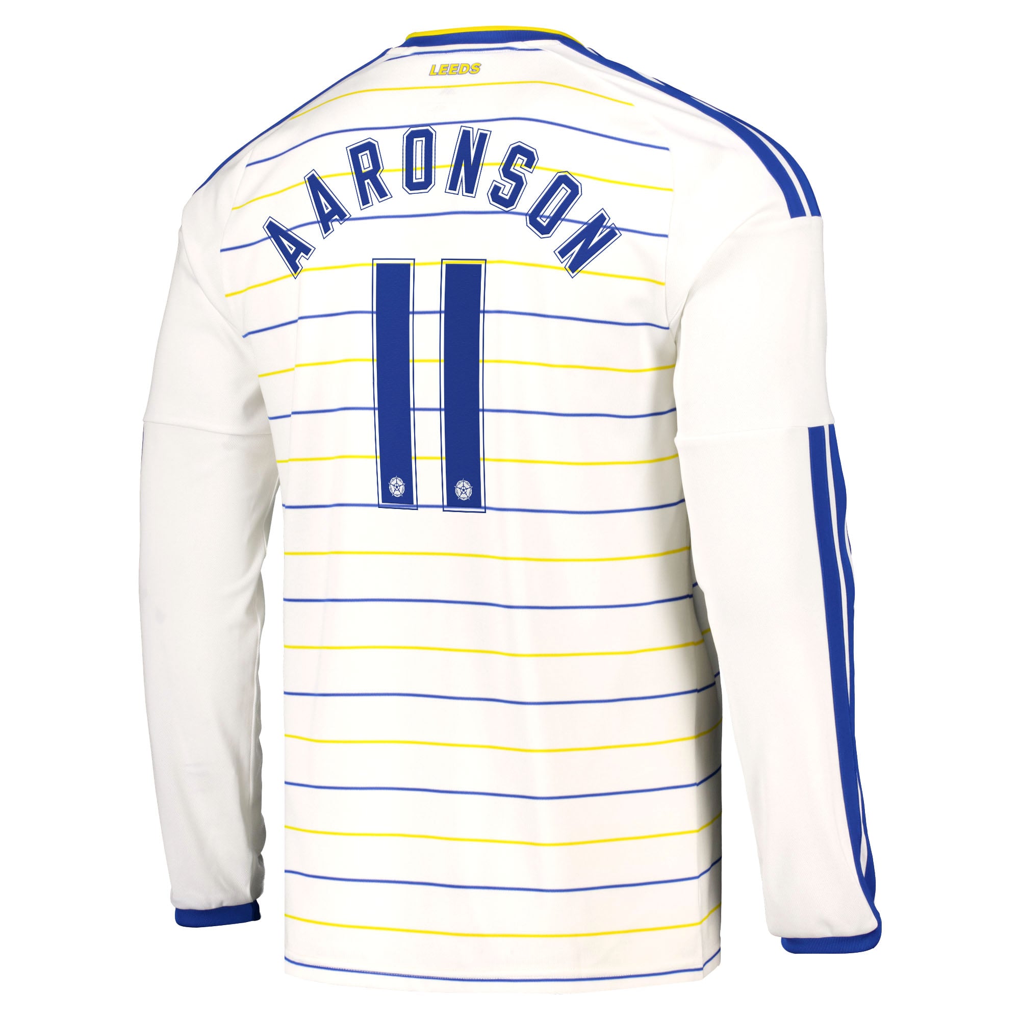 Leeds United adidas Home Shirt 2026-27 - Long Sleeve with Aaronson 11 Cup printing, , rebel_hi-res