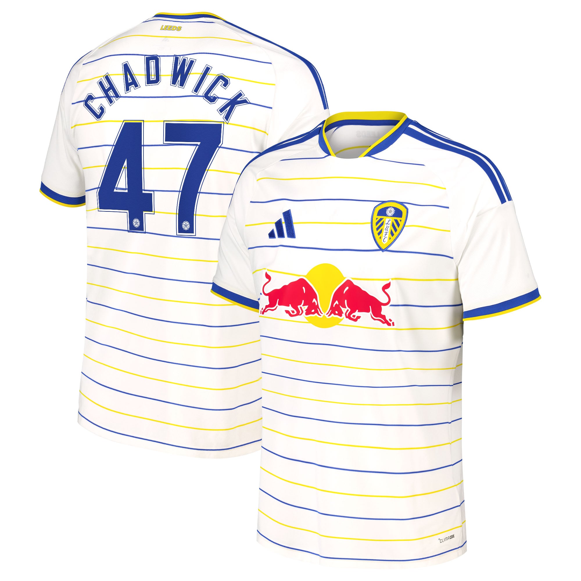 Leeds United adidas Home Shirt 2026-27 with Chadwick 47 Cup printing, , rebel_hi-res