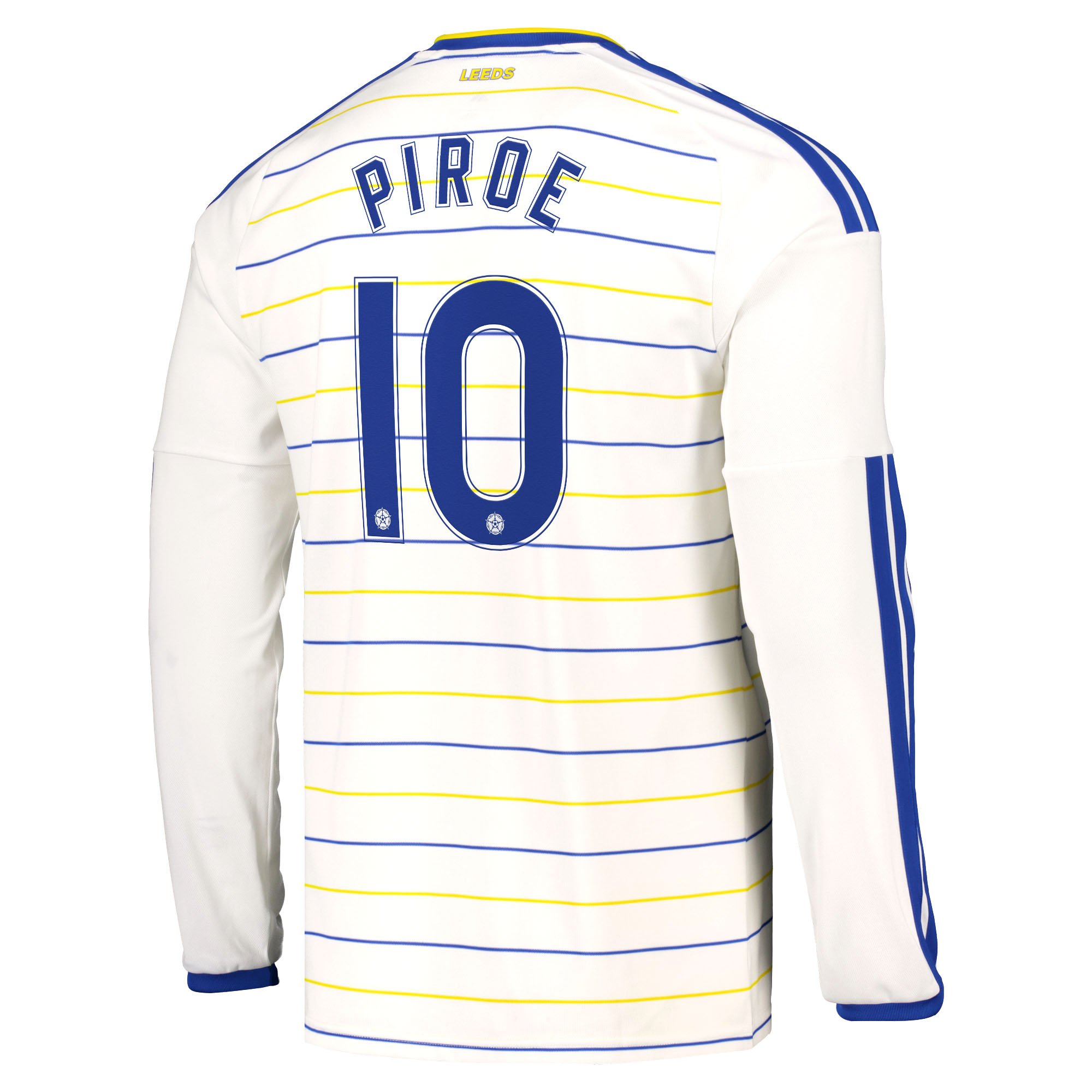 Leeds United adidas Home Shirt 2026-27 - Long Sleeve with Piroe 10 Cup printing, , rebel_hi-res