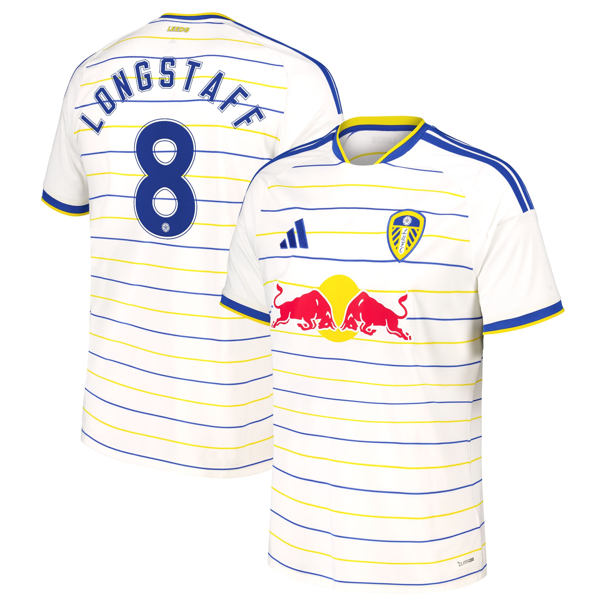 Leeds United adidas Home Shirt 2026-27 with Longstaff 8 Cup printing, , rebel_hi-res