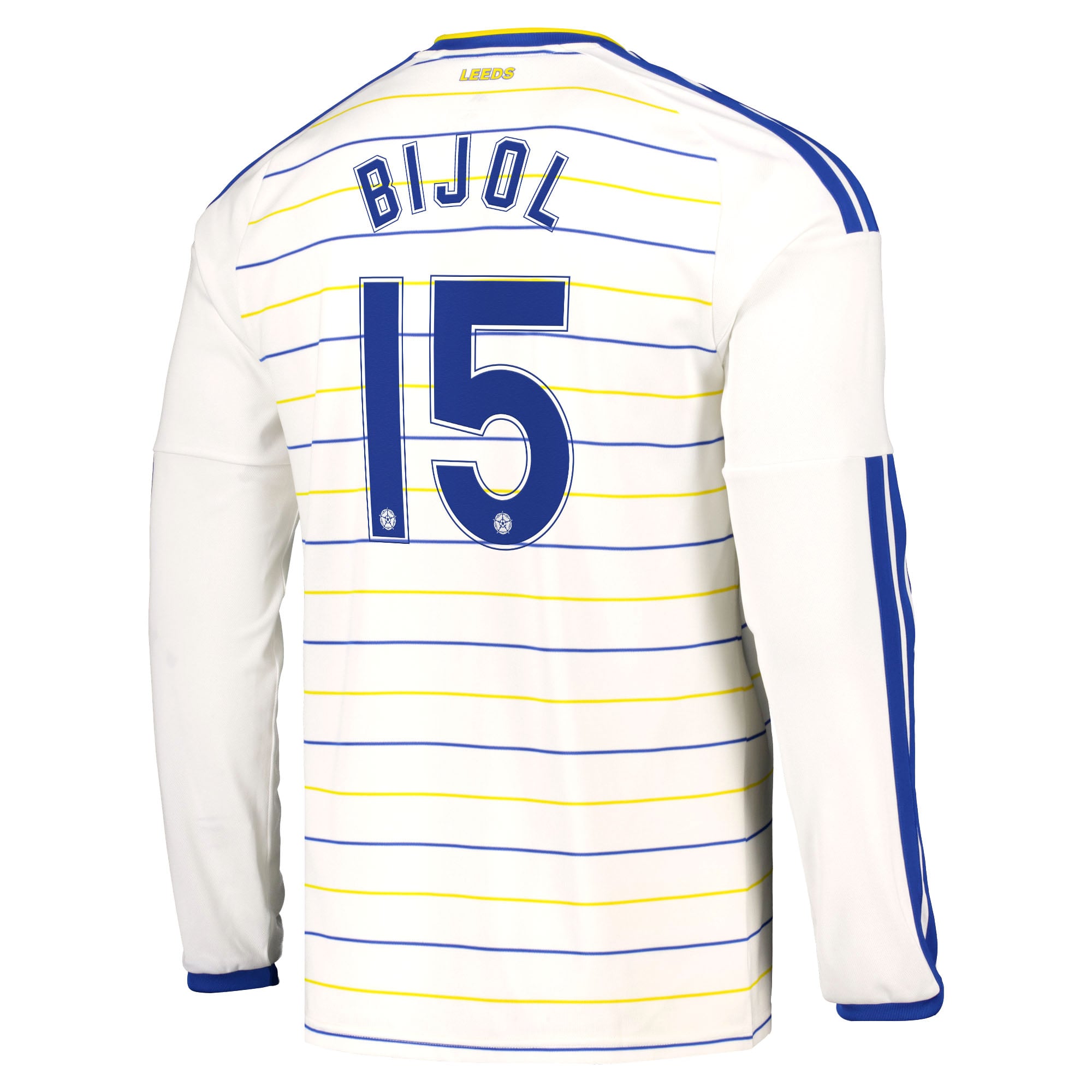 Leeds United adidas Home Shirt 2026-27 - Long Sleeve with Bijol 15 Cup printing, , rebel_hi-res