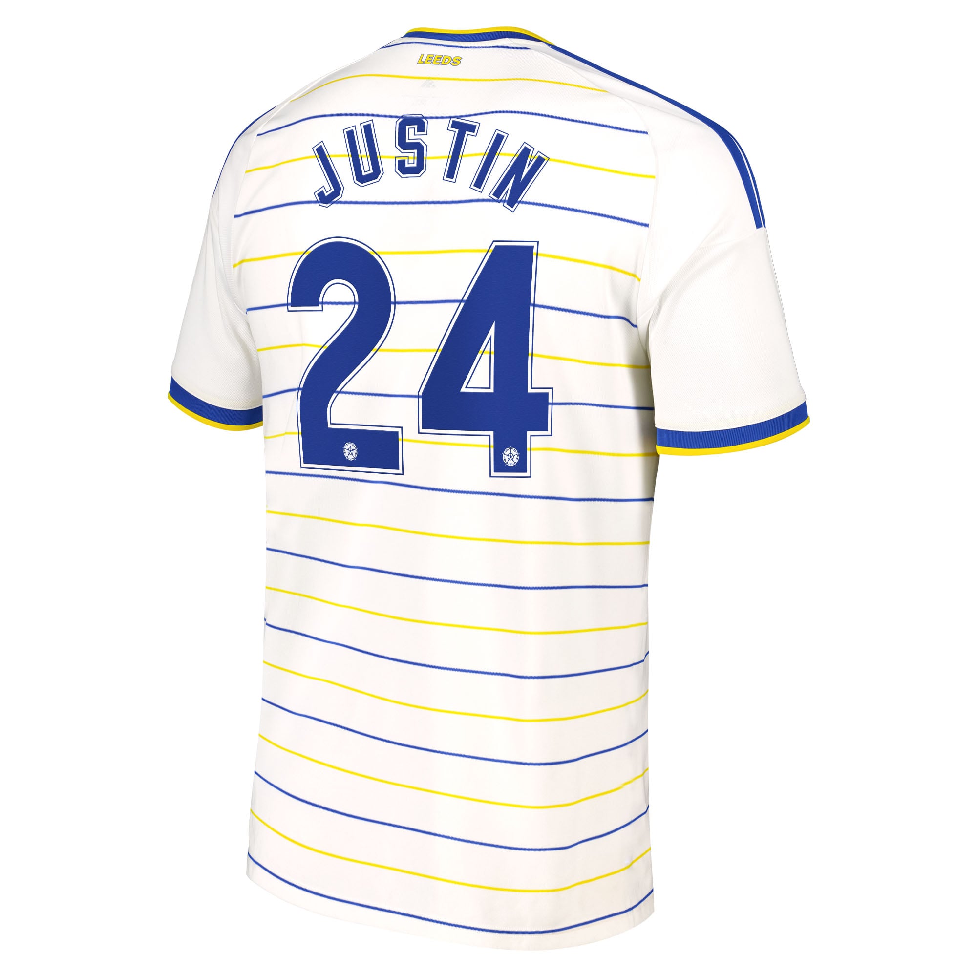 Leeds United adidas Home Shirt 2026-27 with Justin 24 Cup printing, , rebel_hi-res