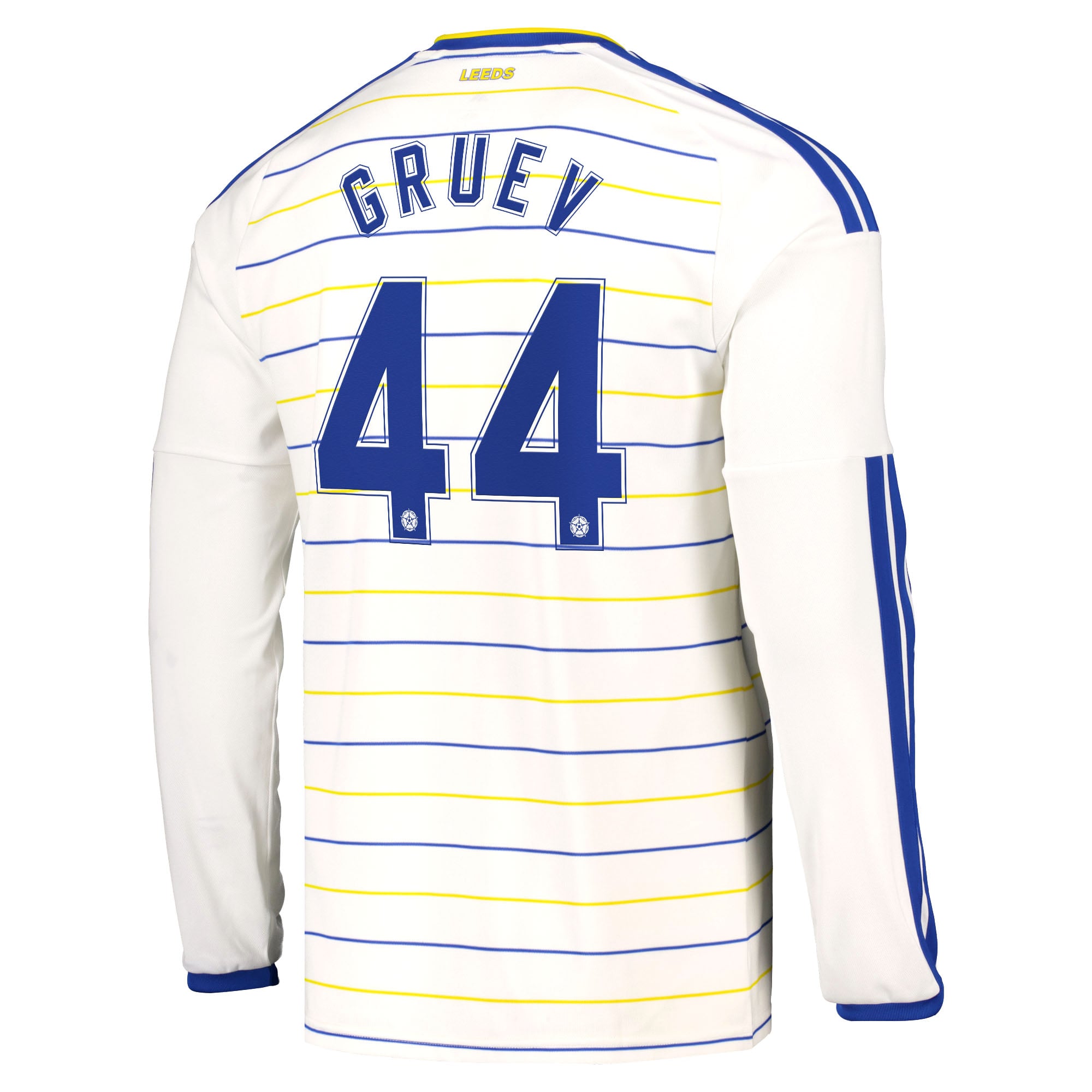 Leeds United adidas Home Shirt 2026-27 - Long Sleeve with Gruev 44 Cup printing, , rebel_hi-res