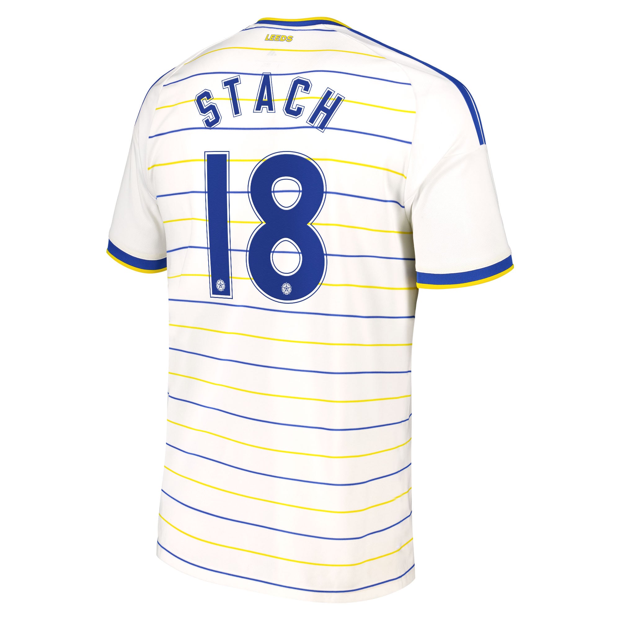 Leeds United adidas Home Shirt 2026-27 with Stach 18 Cup printing, , rebel_hi-res