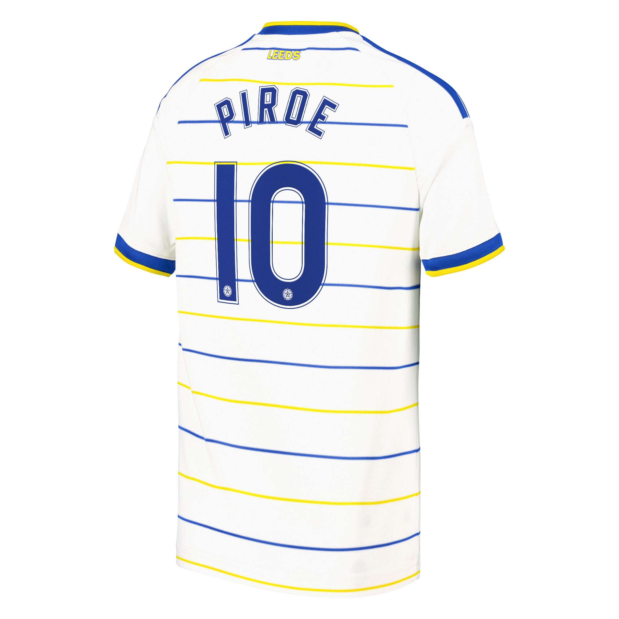 Leeds United adidas Home Shirt 2026-27 - Kids with Piroe 10 Cup printing, , rebel_hi-res